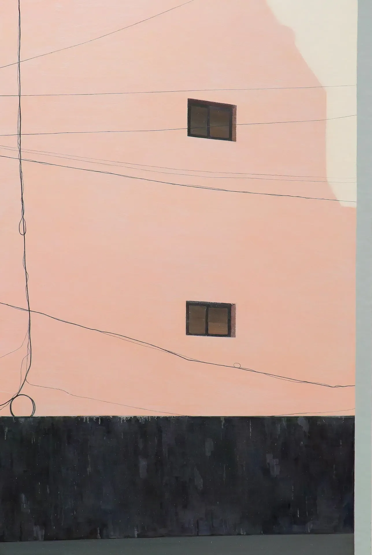 벽과 벽 사이 between the walls — oil on canvas by Li Hyunwoo