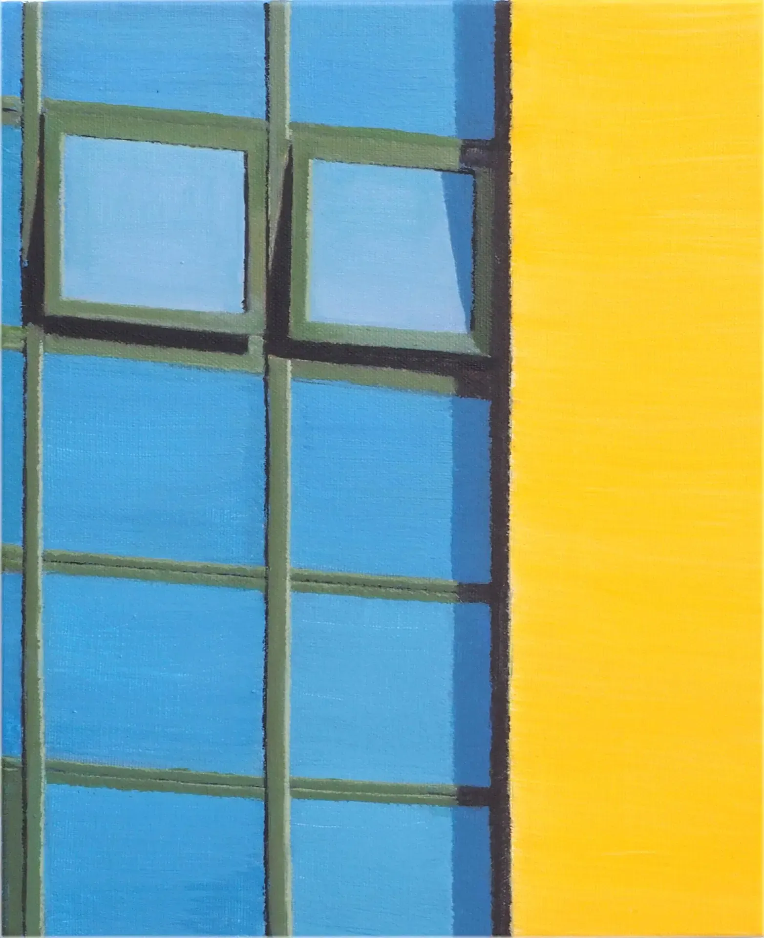 파랑노랑 blue yellow — oil on canvas by Li Hyunwoo