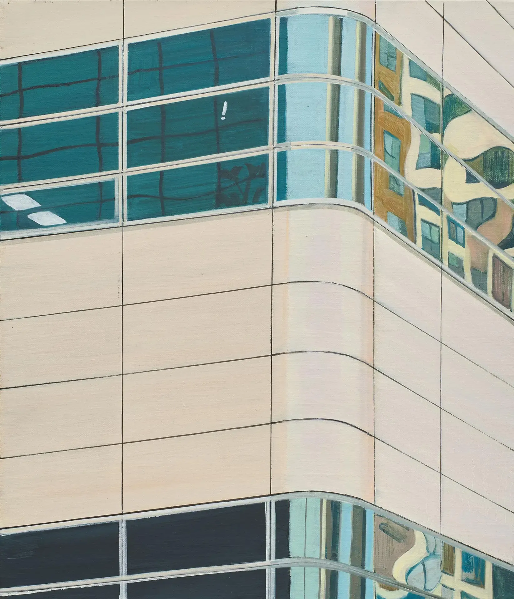 빌딩 building — oil on canvas by Li Hyunwoo