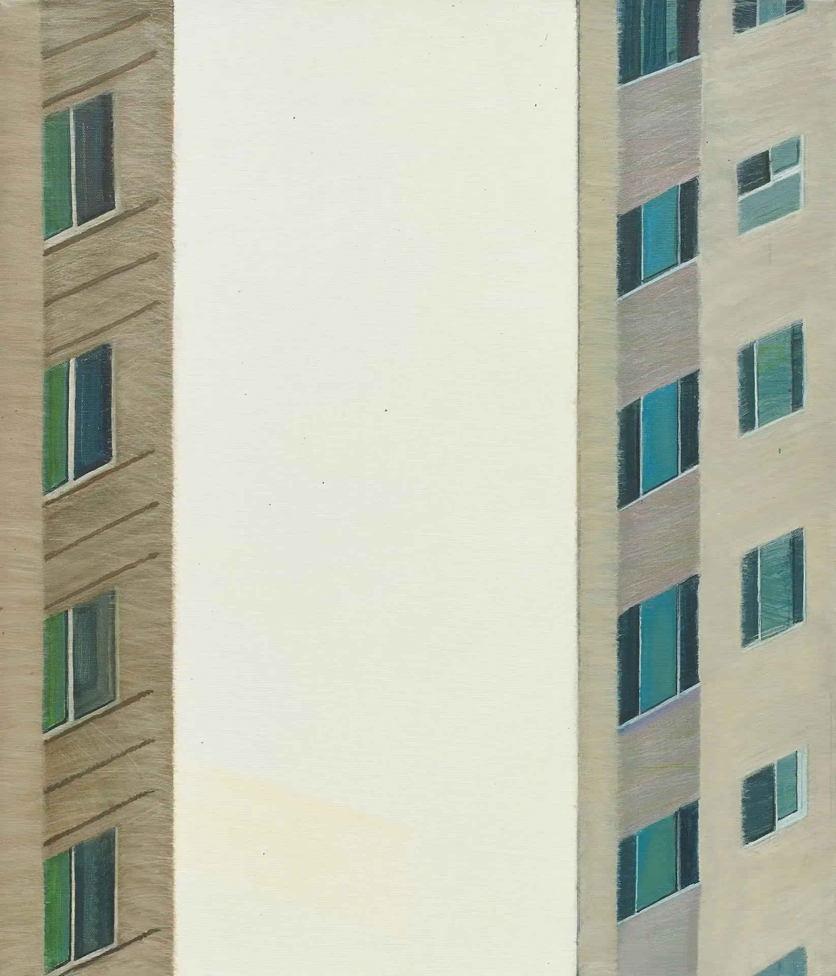 빌딩 building — oil on canvas by Li Hyunwoo