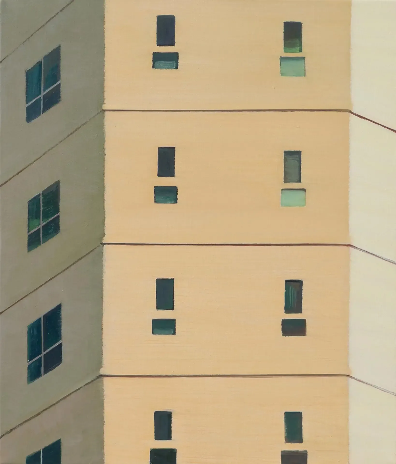 빌딩 building — oil on canvas by Li Hyunwoo