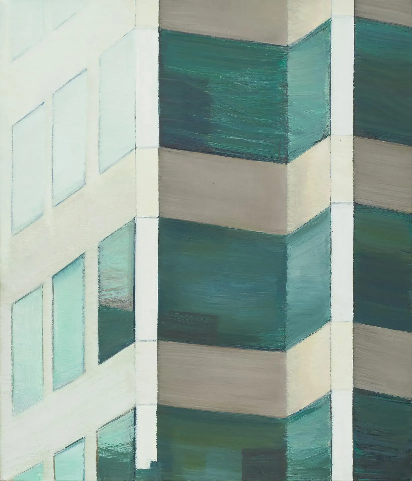빌딩 building — oil on canvas by Li Hyunwoo