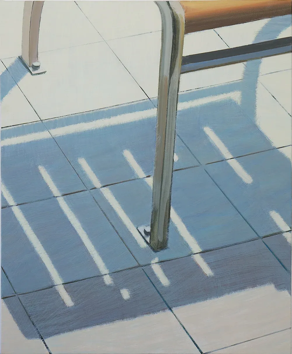 cafe — oil on canvas by Li Hyunwoo