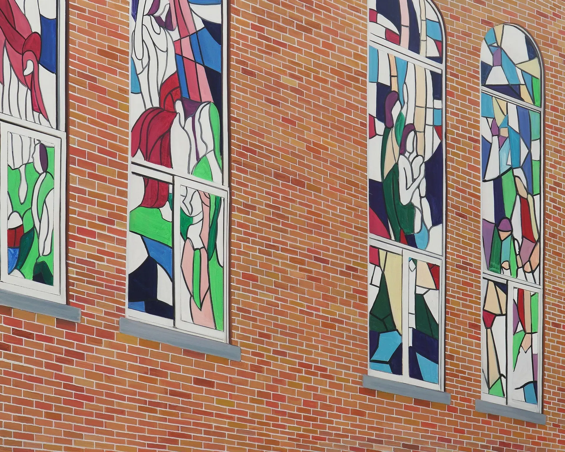교회 2층 church second — oil on canvas by Li Hyunwoo