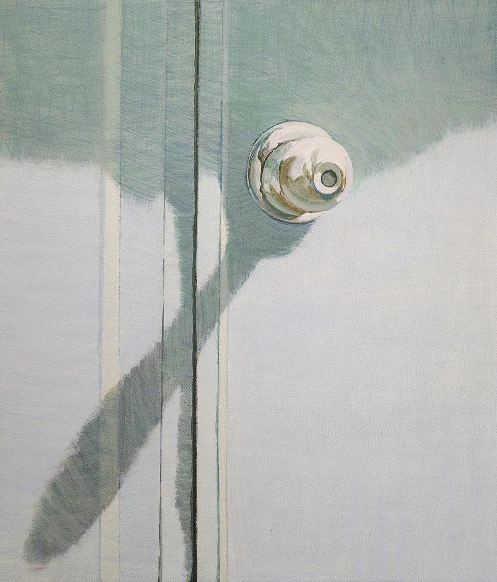 Door — oil on canvas by Li Hyunwoo