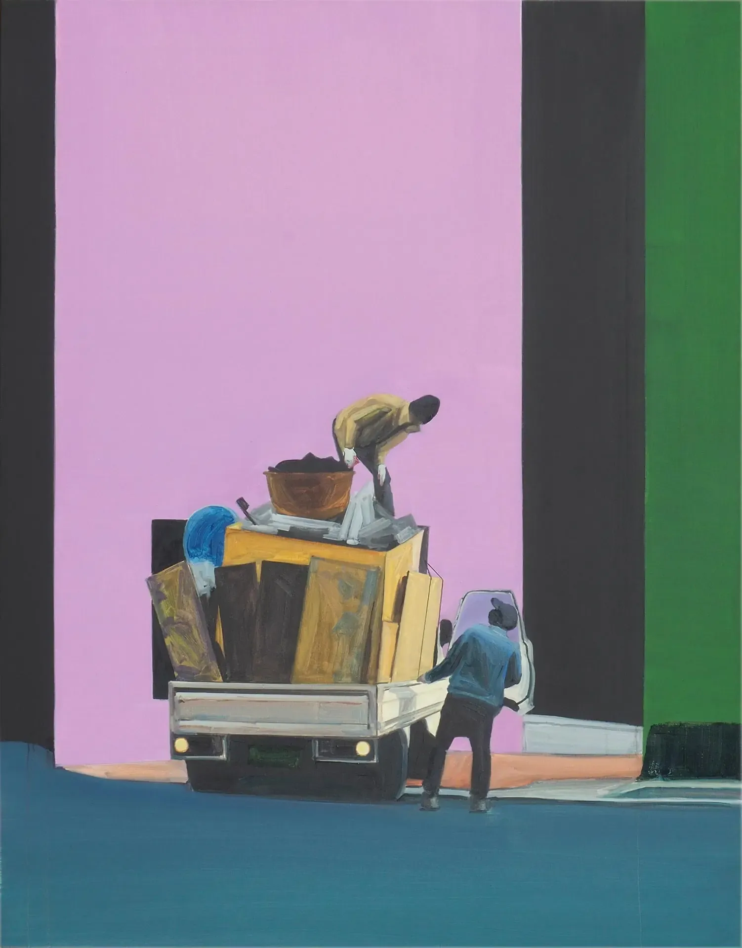 둘이서 double up — oil on canvas by Li Hyunwoo