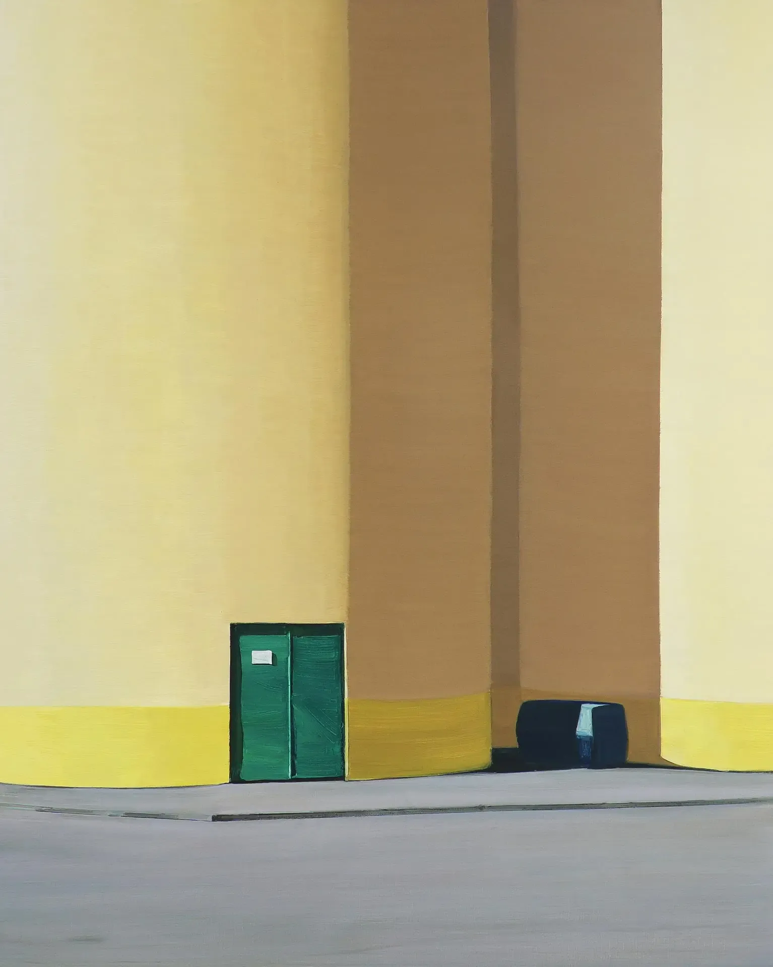 공휴일의 공장 factory of a holiday — oil on canvas by Li Hyunwoo