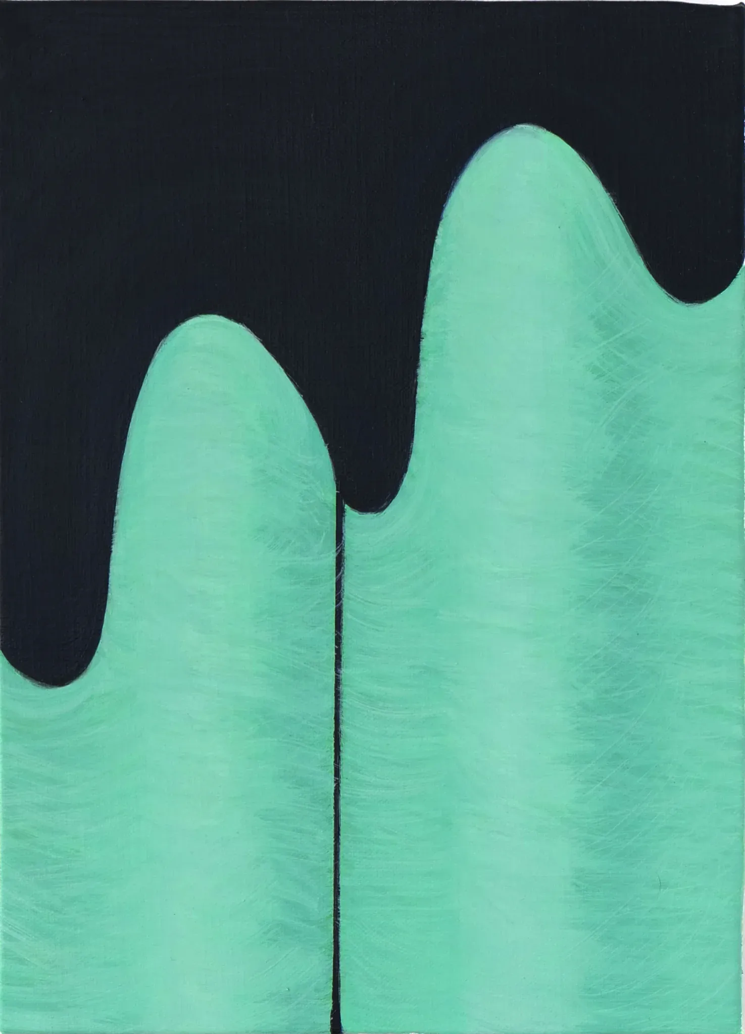 green — oil on canvas by Li Hyunwoo