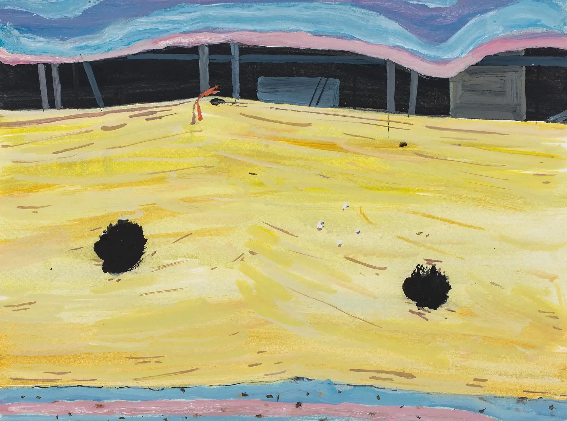 구멍들 holes — oil on paper by Li Hyunwoo