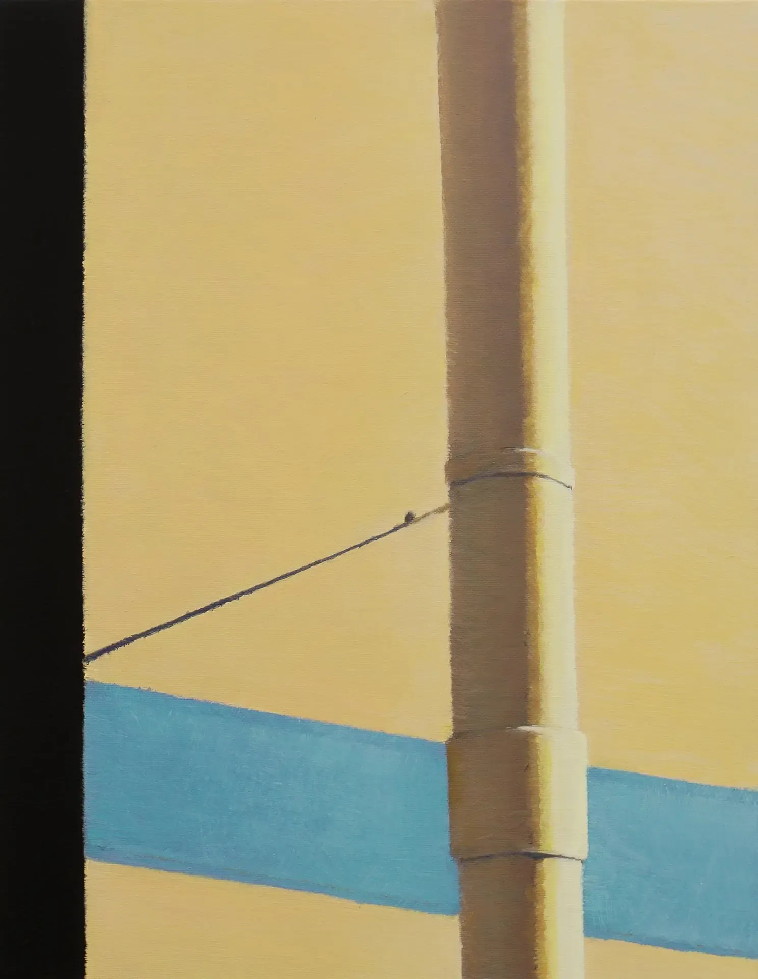 줄긋기 line up — oil on canvas by Li Hyunwoo