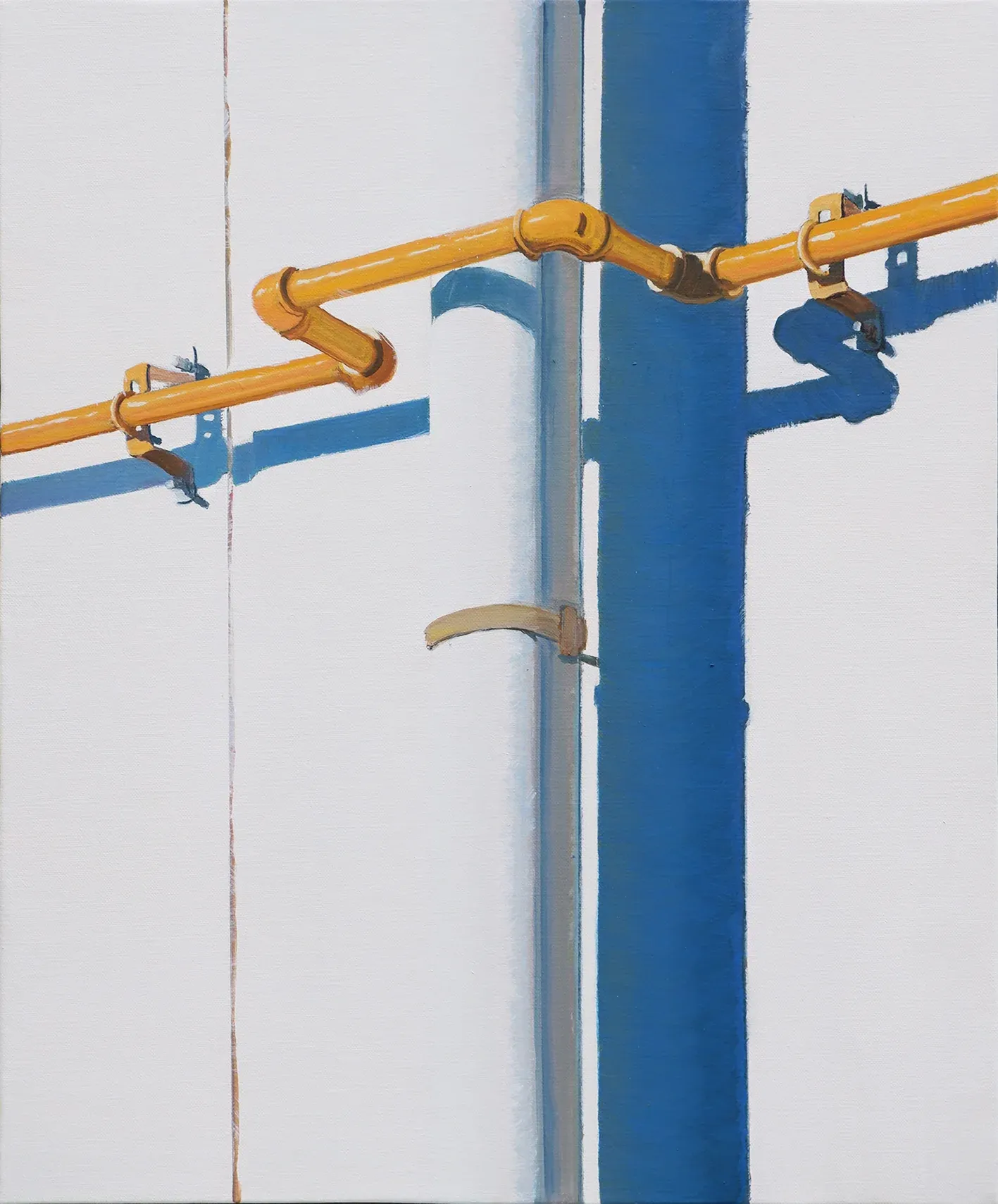 줄긋기 line up — oil on canvas by Li Hyunwoo