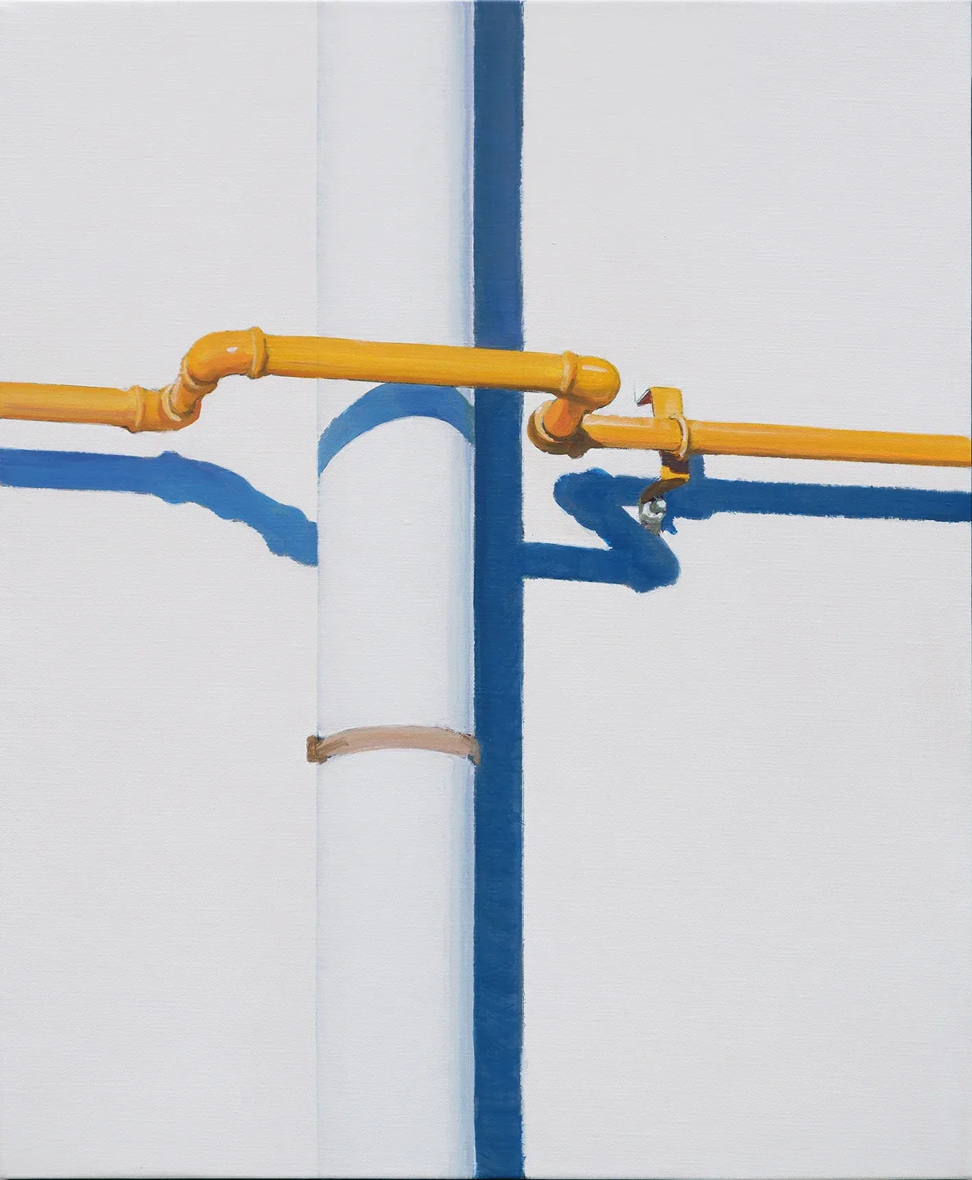 줄긋기 line up — oil on canvas by Li Hyunwoo
