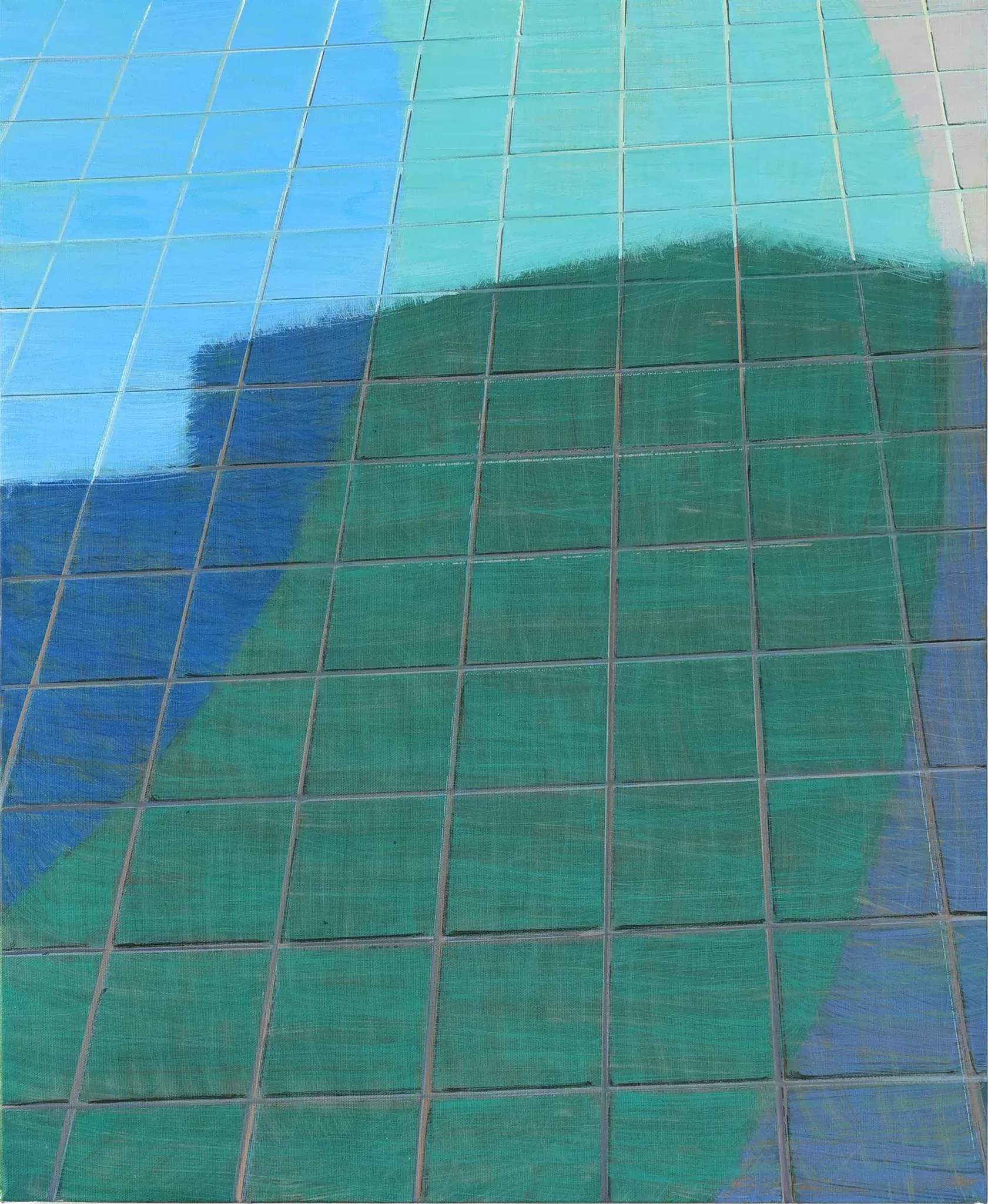 바닥 pavement — oil on canvas by Li Hyunwoo