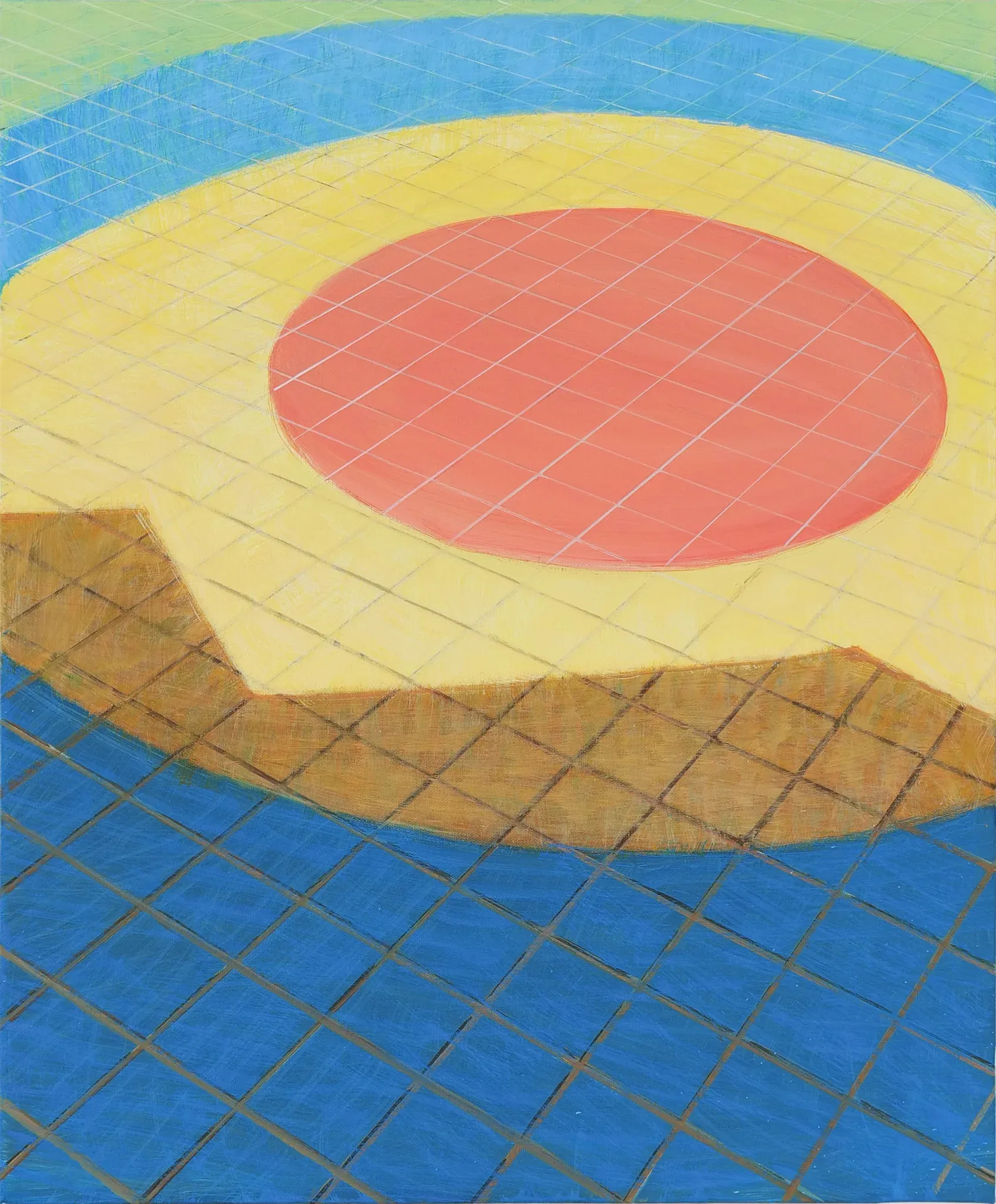 바닥 pavement — oil on canvas by Li Hyunwoo