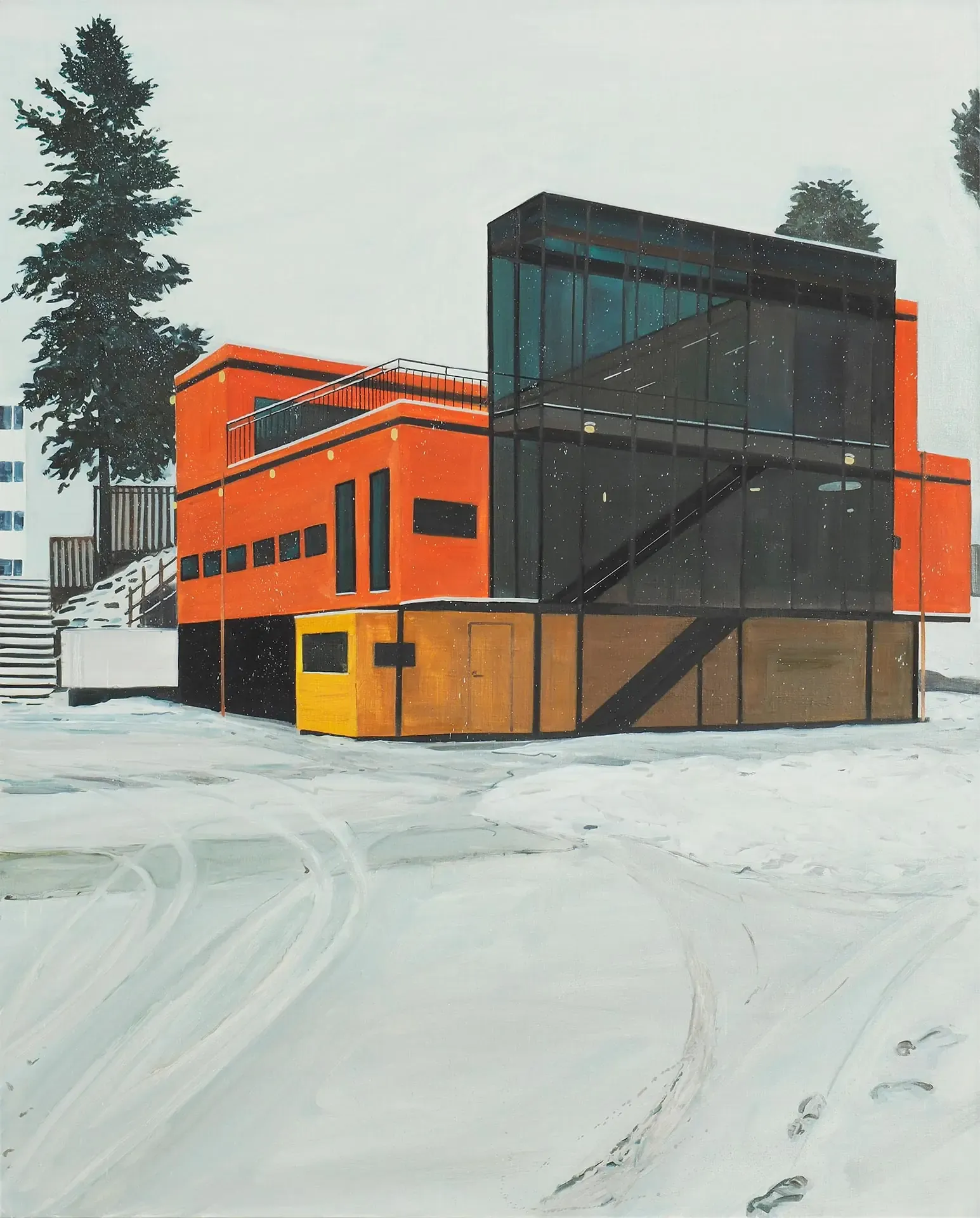 레드 박스 red box — oil on canvas by Li Hyunwoo