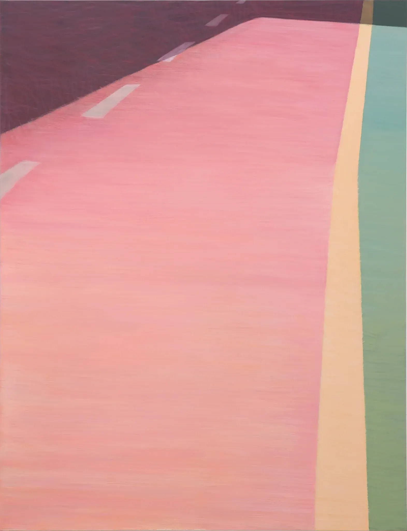 바닥 road — oil on canvas by Li Hyunwoo