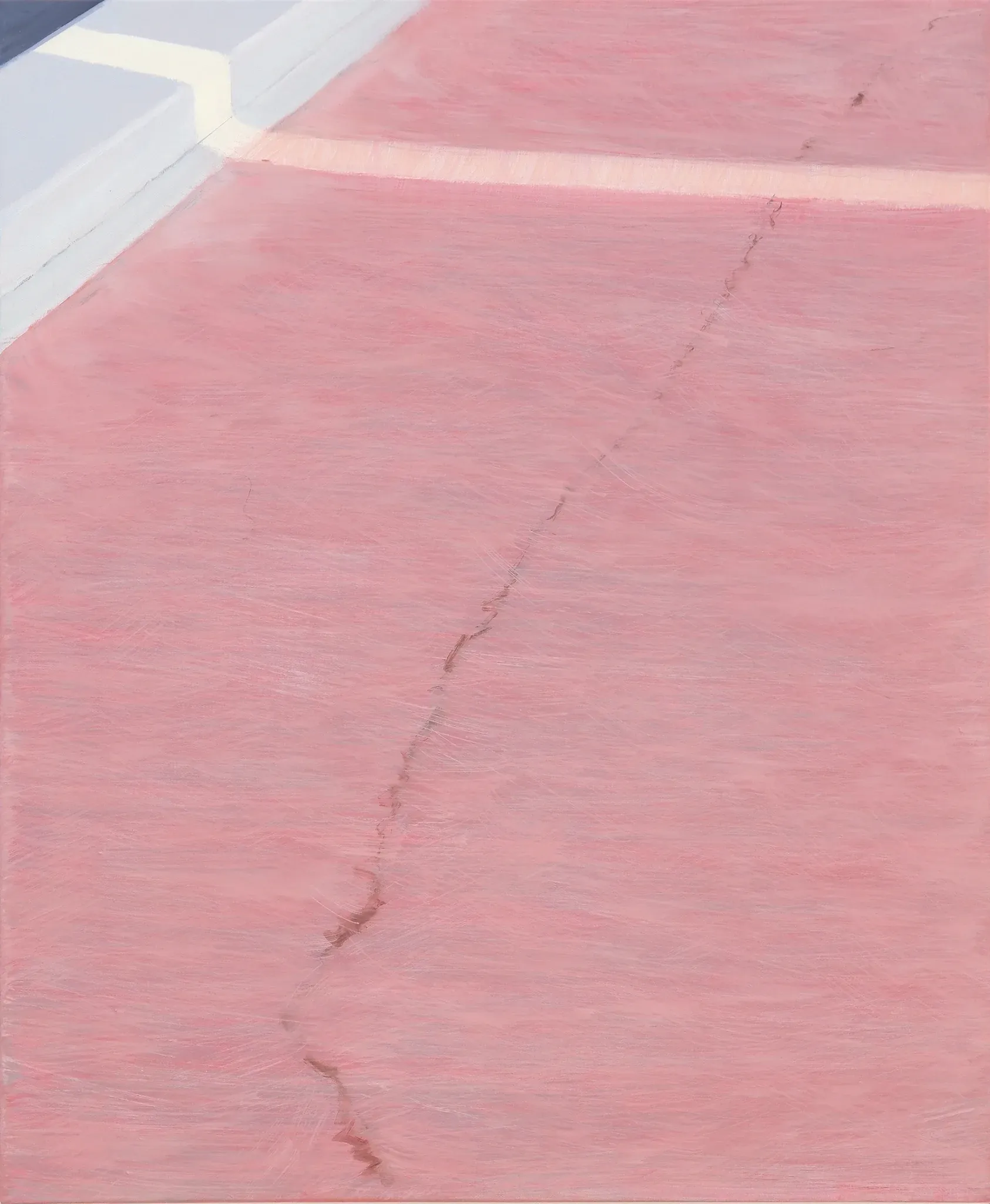 바닥 road — oil on canvas by Li Hyunwoo