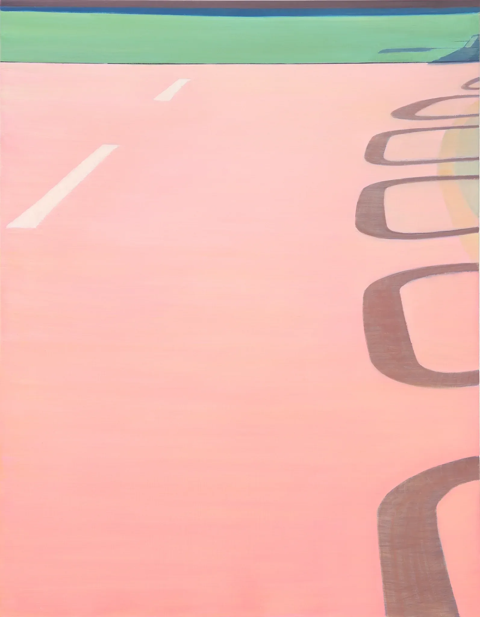 바닥 road — oil on canvas by Li Hyunwoo
