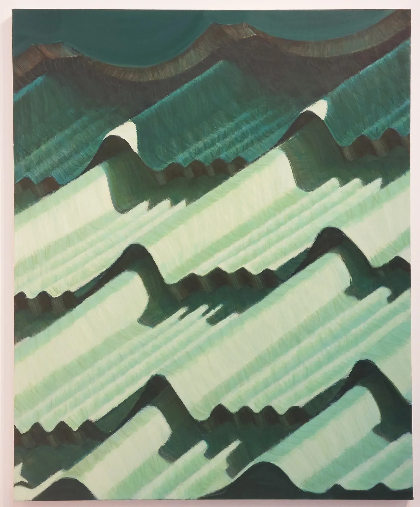Roof — oil on canvas by Li Hyunwoo