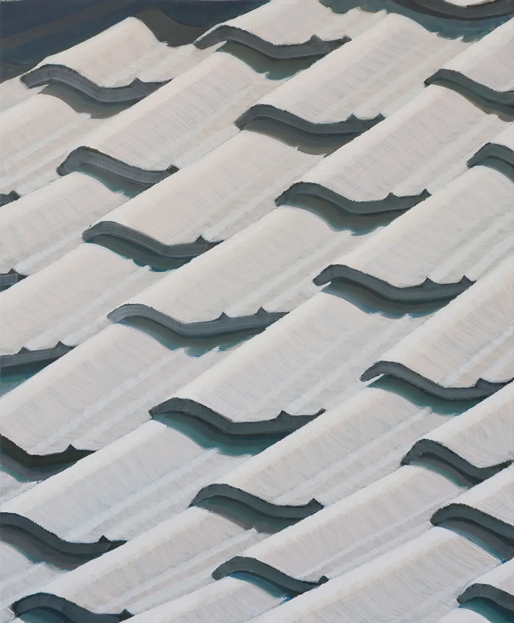 roof — oil on canvas by Li Hyunwoo