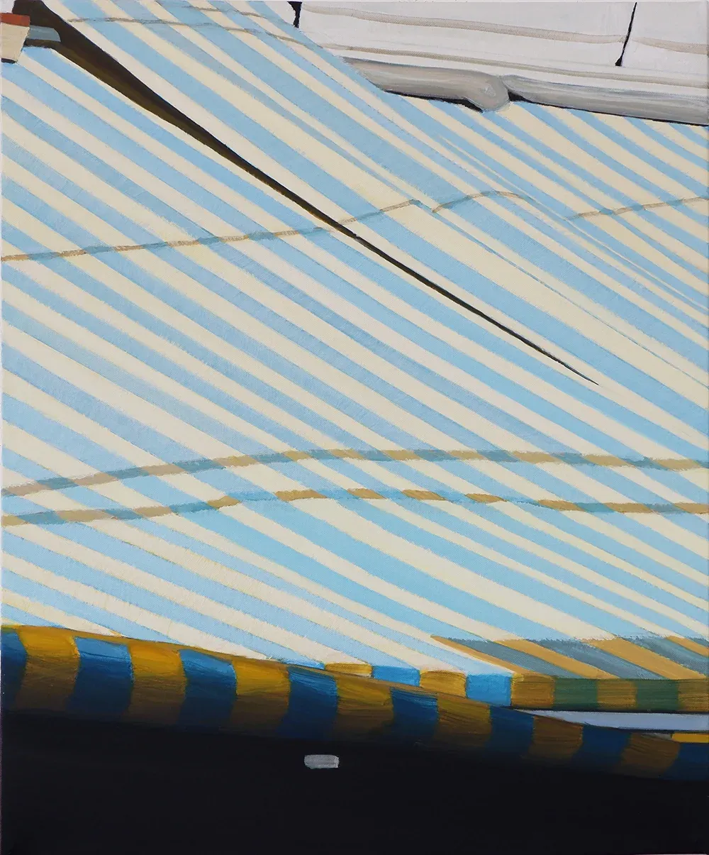 roof — oil on canvas by Li Hyunwoo