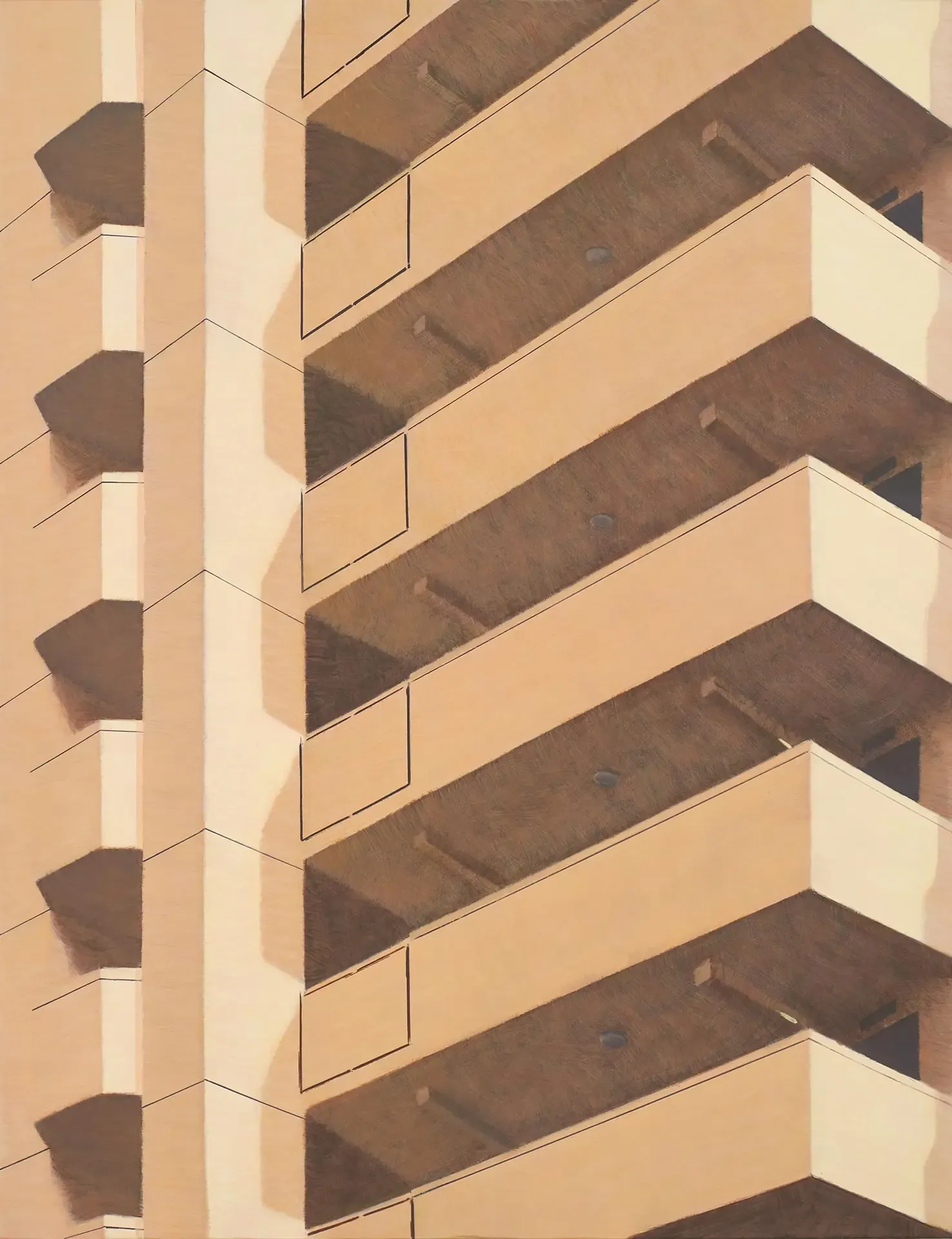 상계동 아파트 Sanggye-dong apt. — oil on canvas by Li Hyunwoo