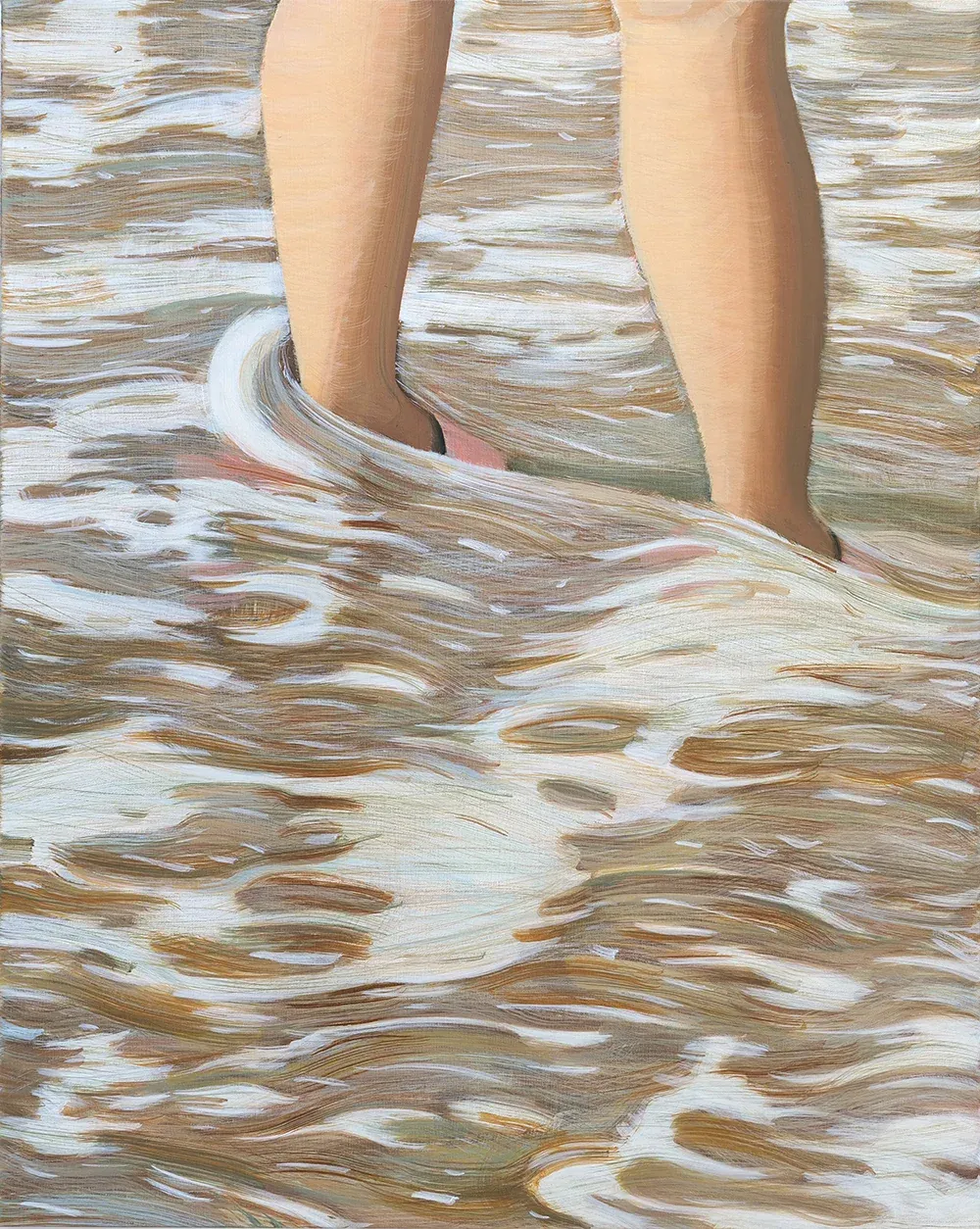 Sea — oil on canvas by Li Hyunwoo