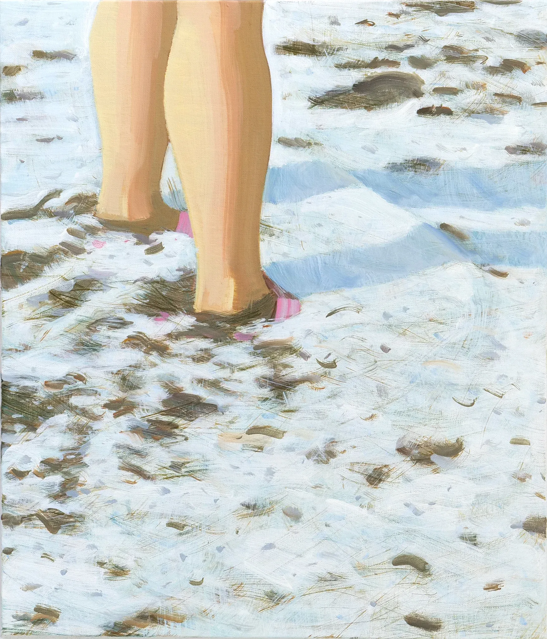 Sea — oil on canvas by Li Hyunwoo