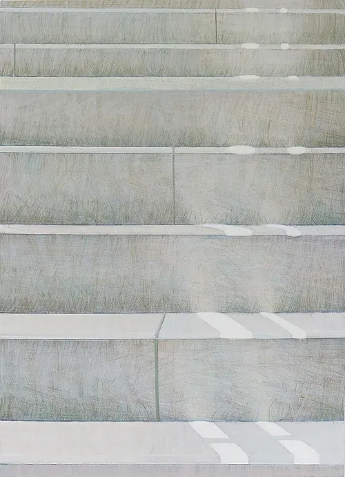 stairs — oil on canvas by Li Hyunwoo