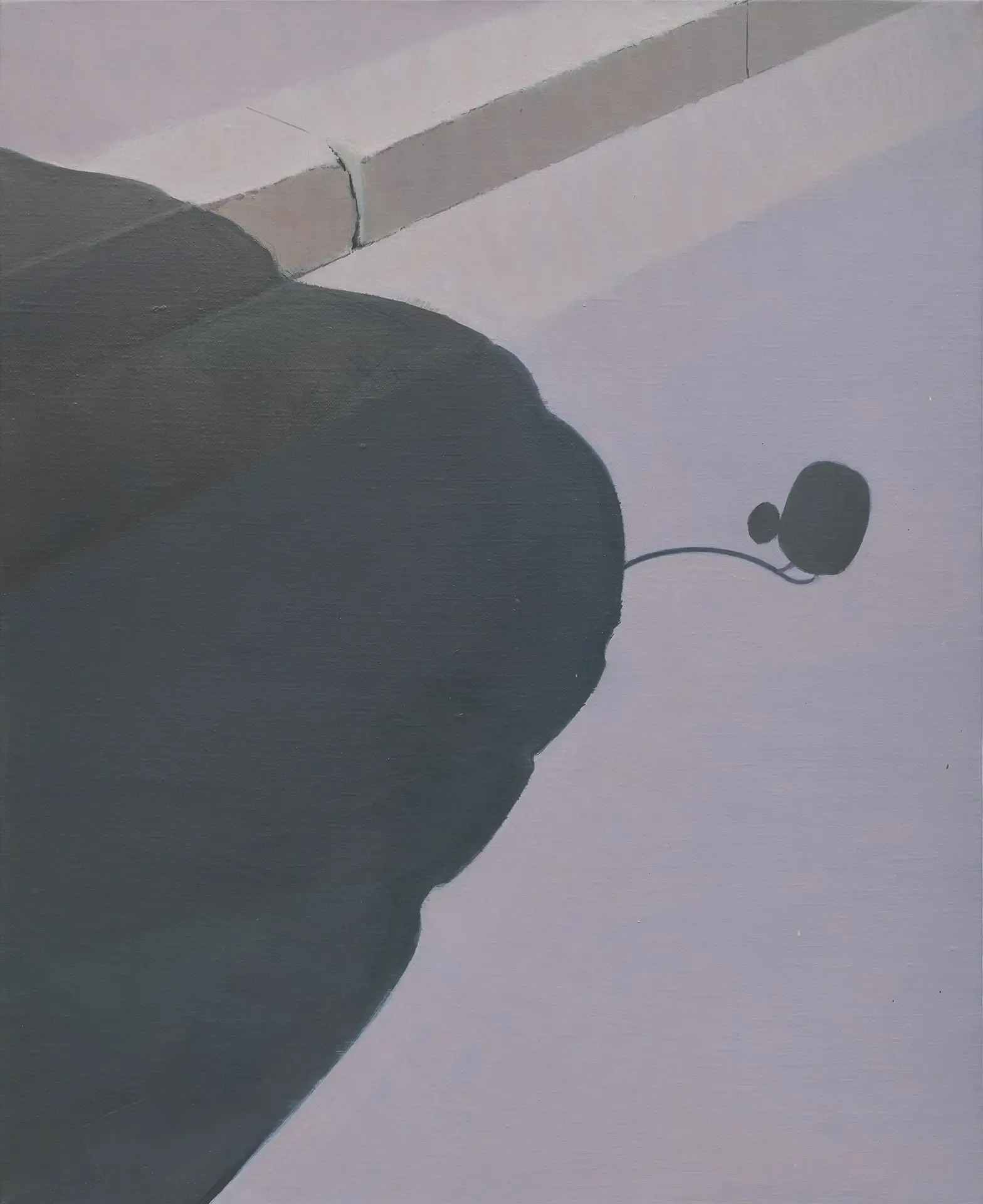 바닥 street — oil on canvas by Li Hyunwoo