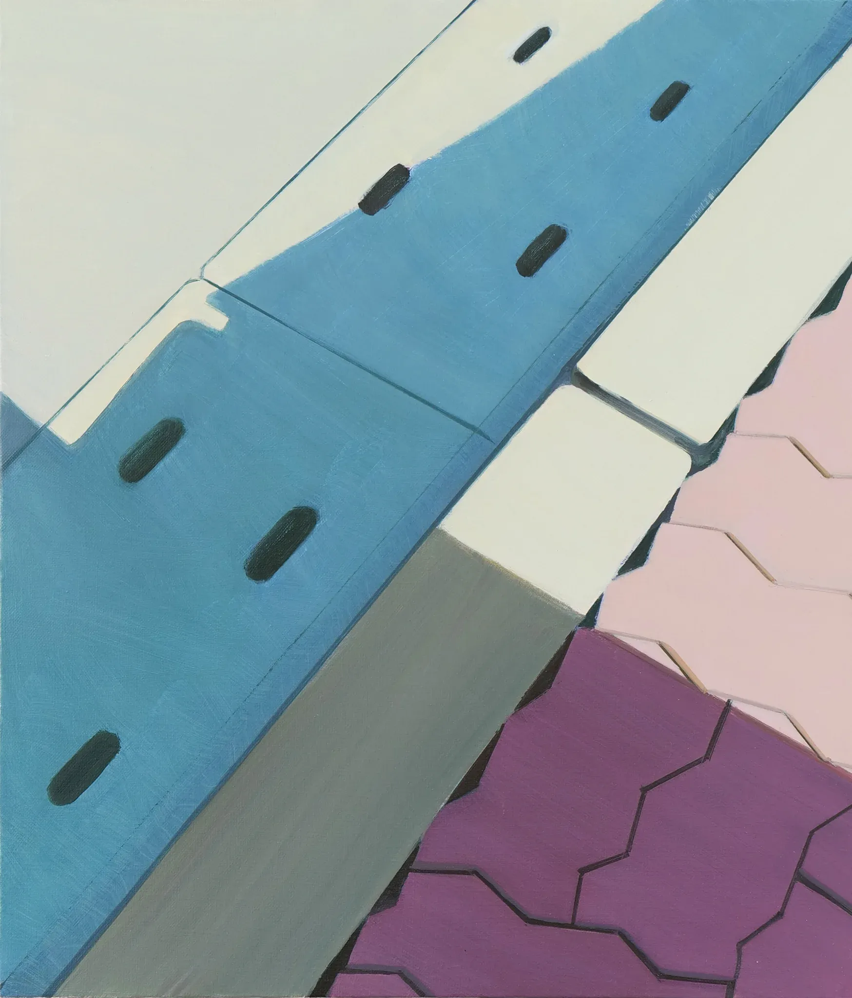 street — oil on canvas by Li Hyunwoo