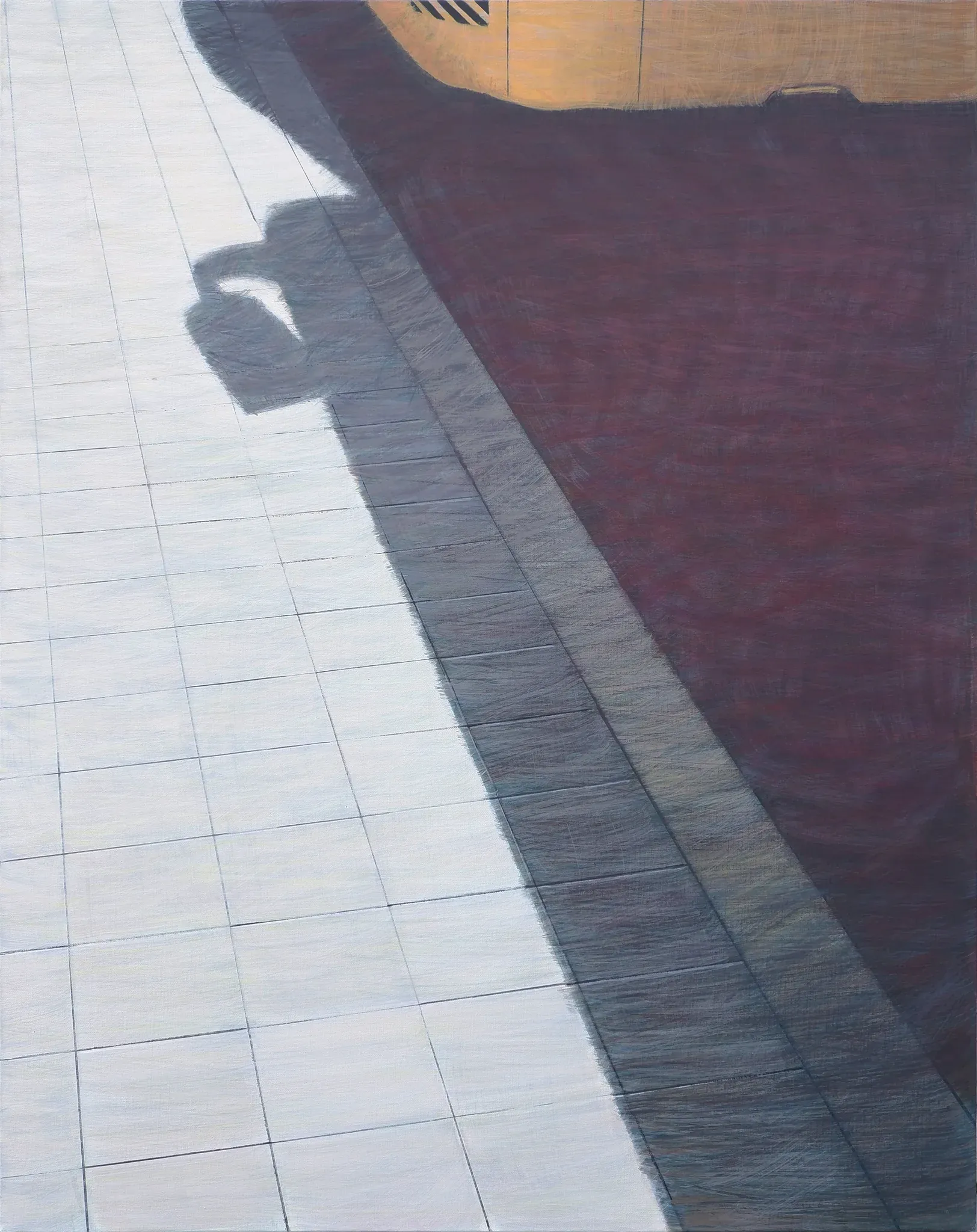 바닥 street — oil on canvas by Li Hyunwoo