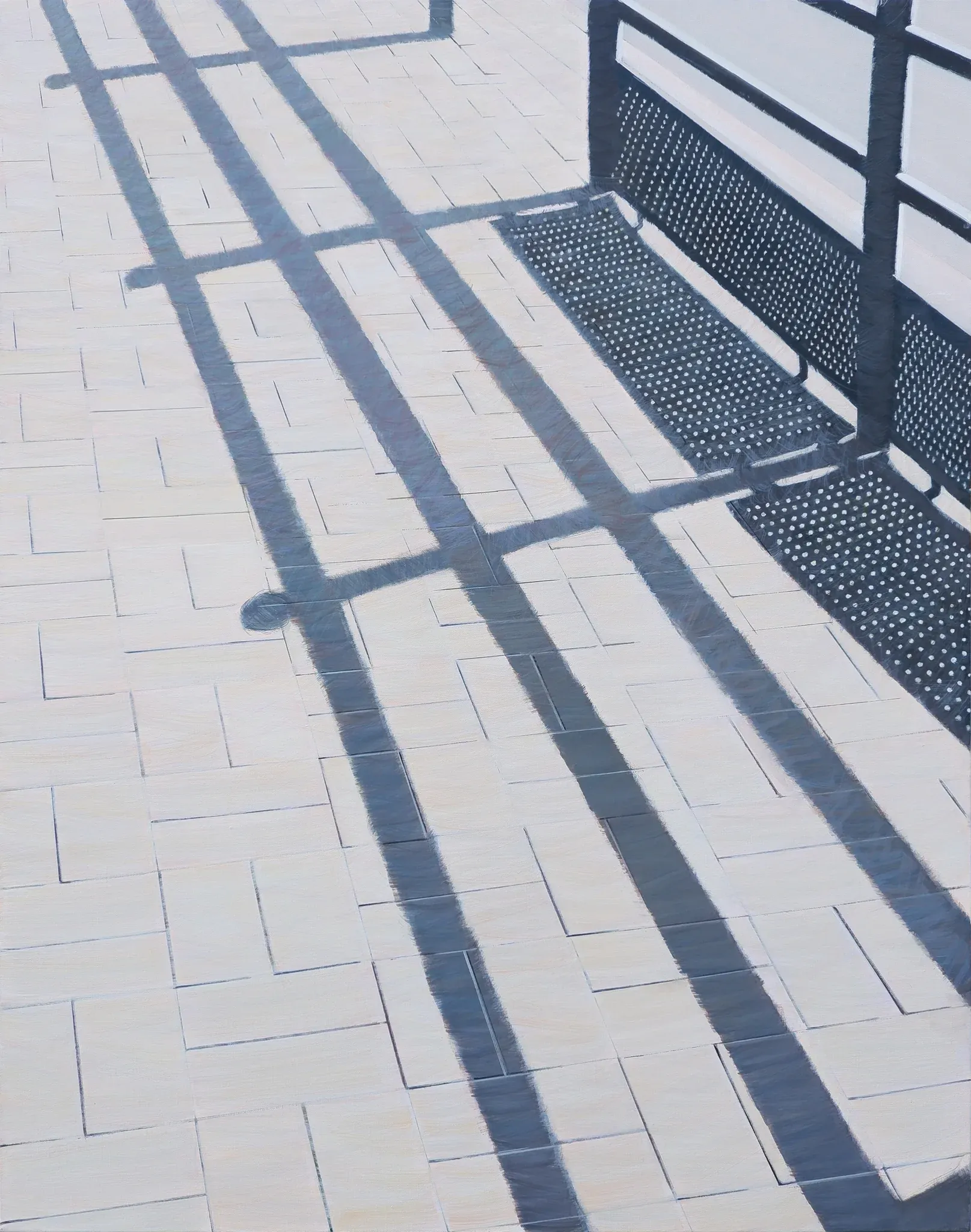 바닥 street — oil on canvas by Li Hyunwoo