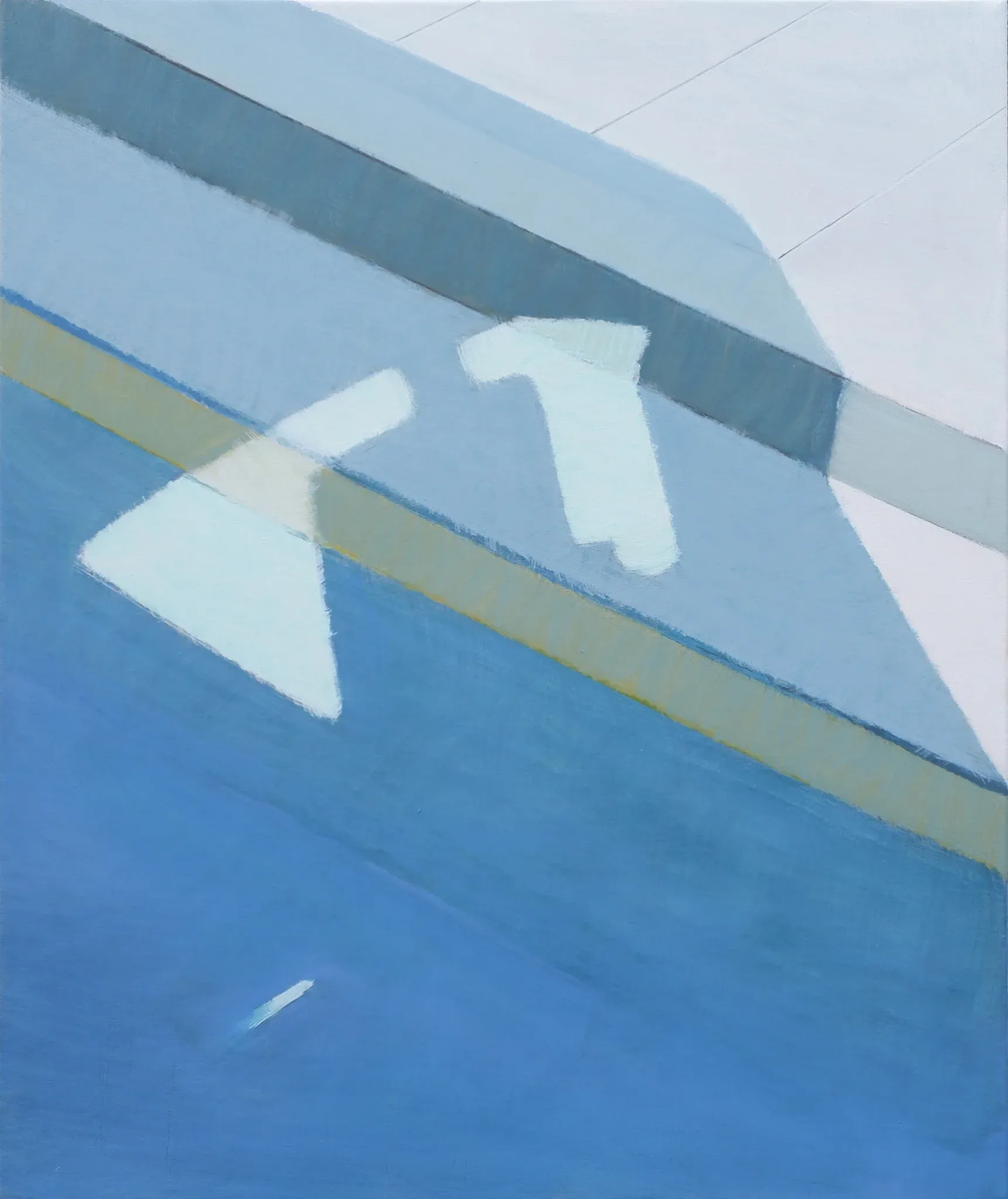 바닥 street — oil on canvas by Li Hyunwoo