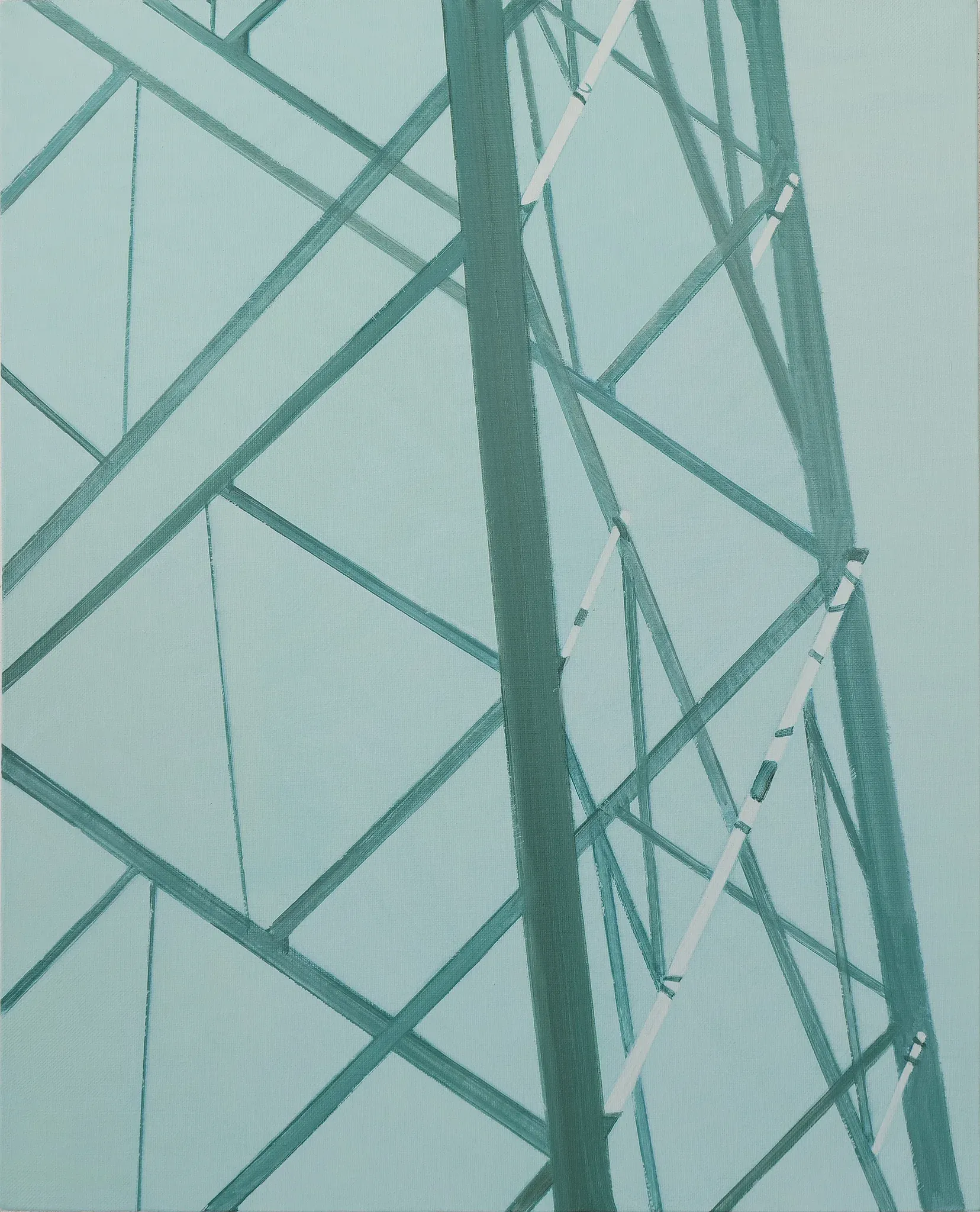 Tower — oil on canvas by Li Hyunwoo