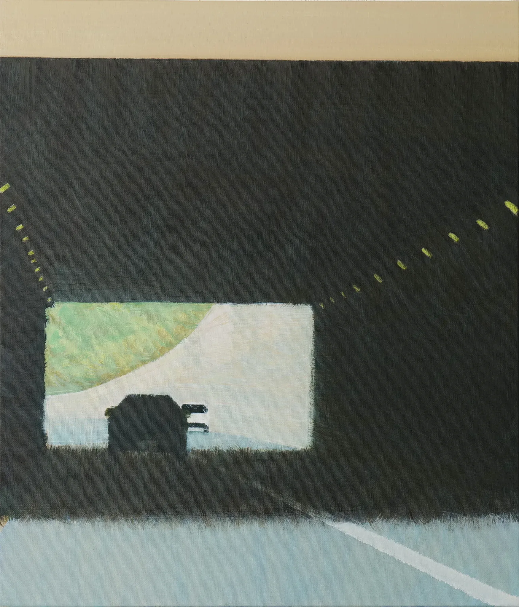 Tunnel — oil on canvas by Li Hyunwoo