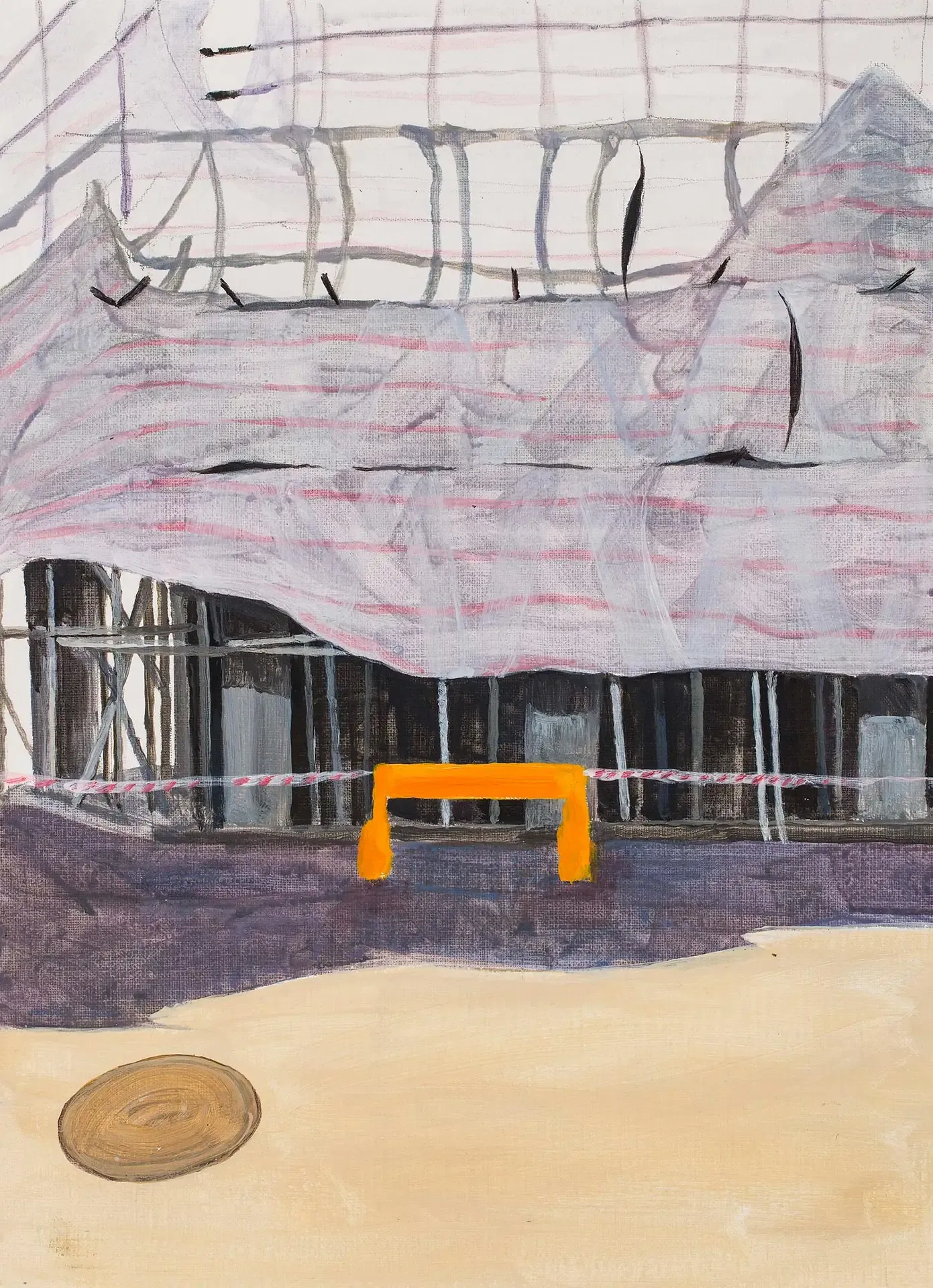 Untitled — acrylic on paper by Li Hyunwoo