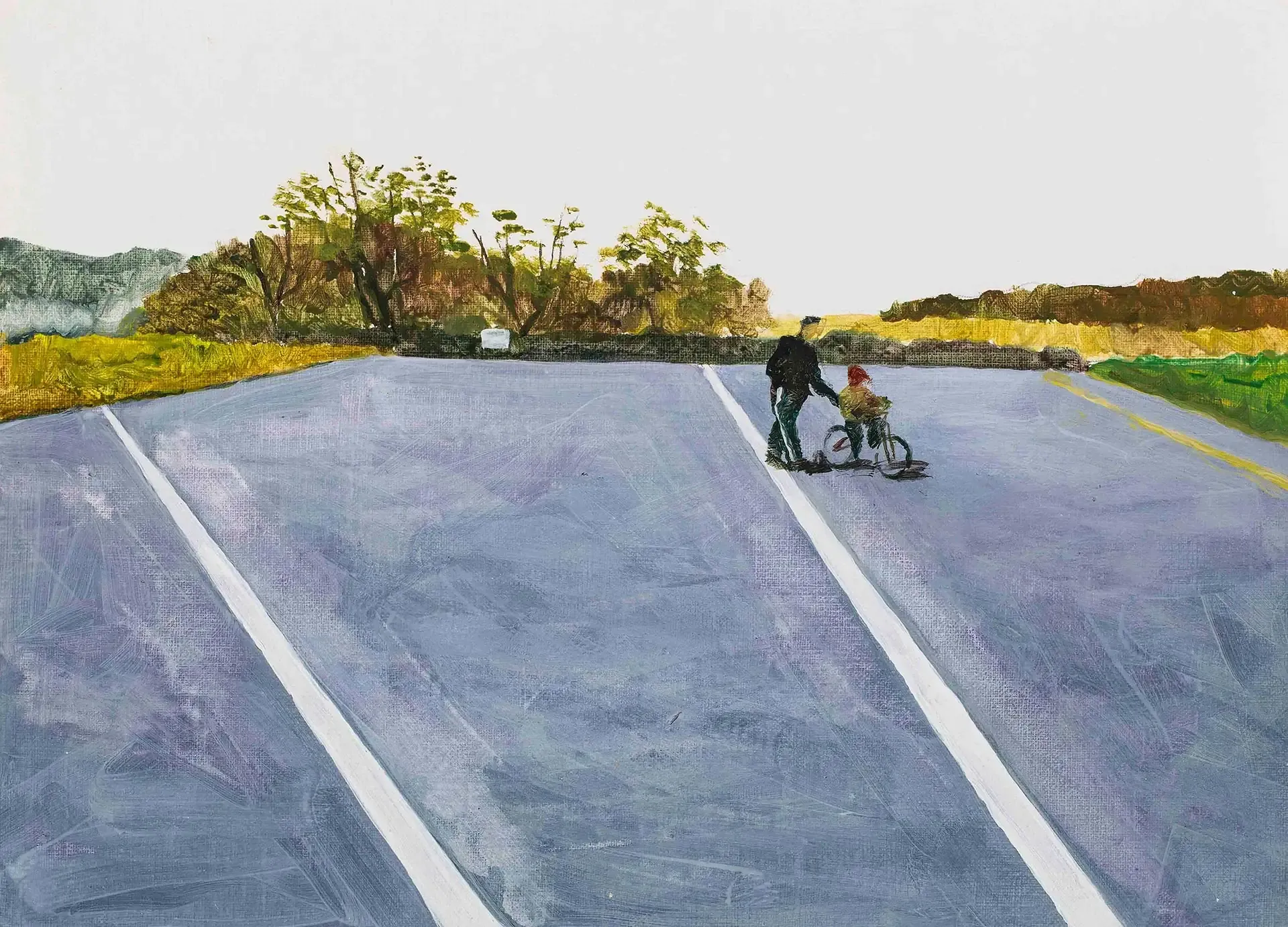 Untitled — acrylic on paper by Li Hyunwoo