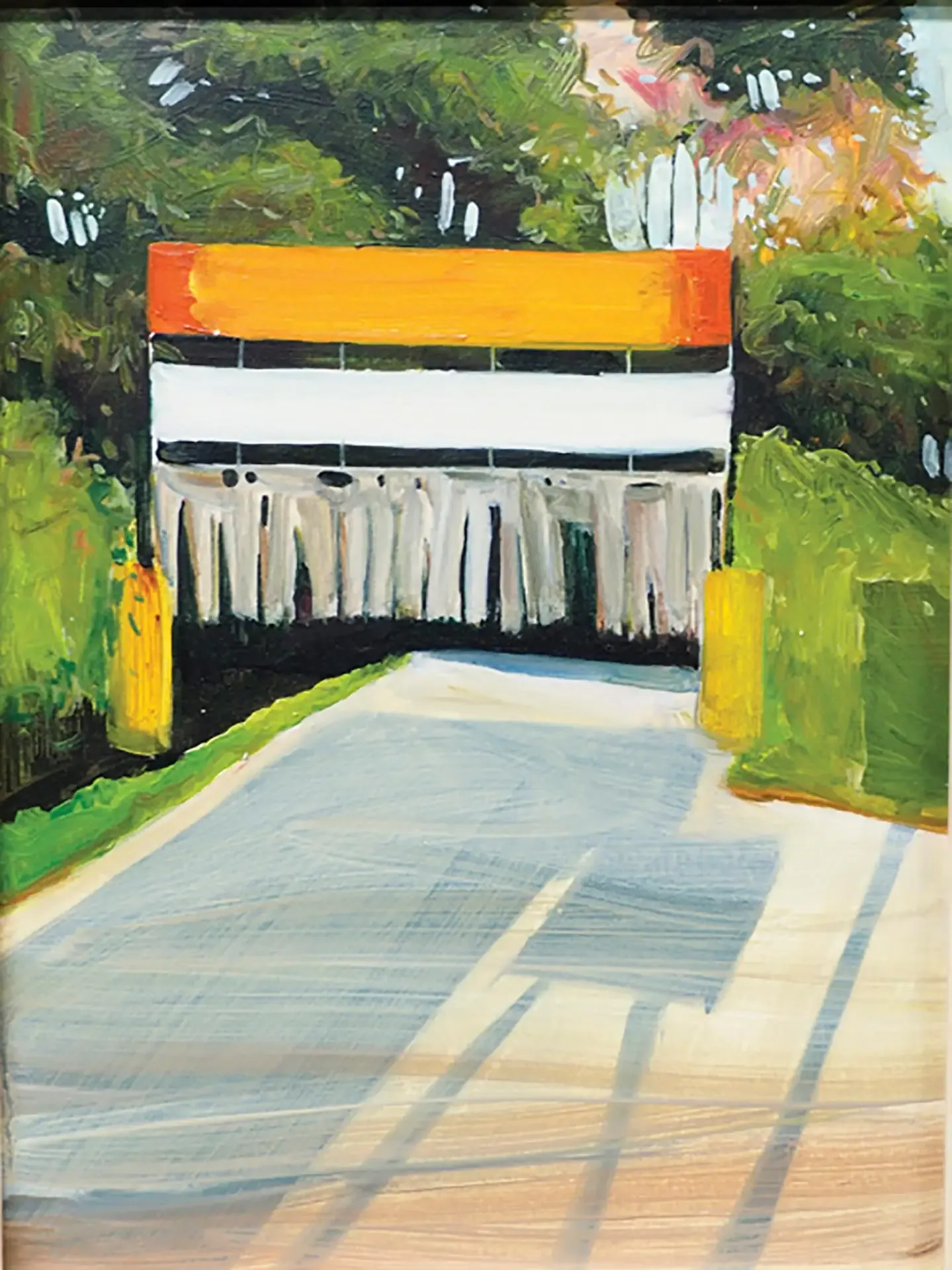Untitled — oil on paper by Li Hyunwoo