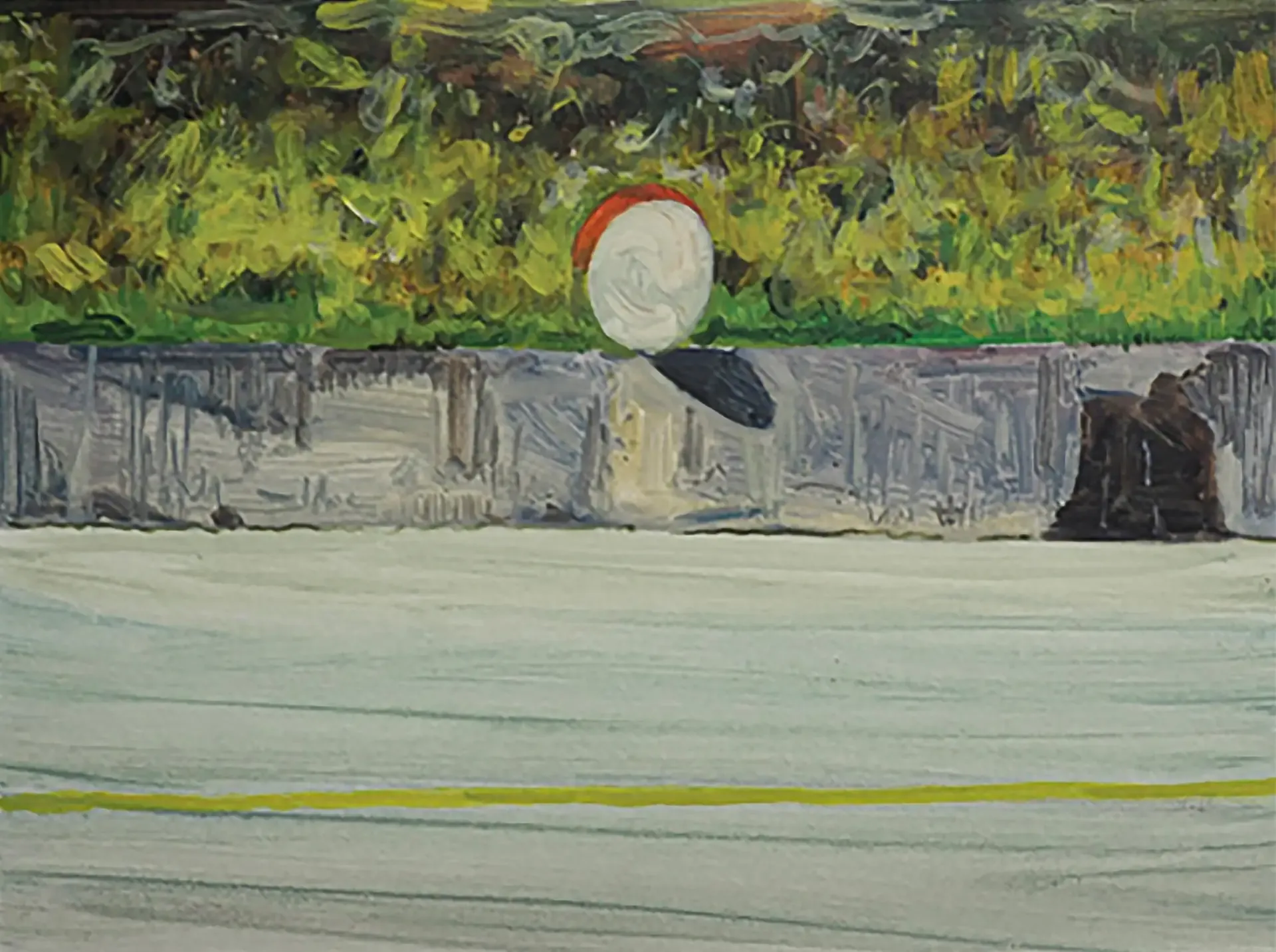 Untitled — oil on paper by Li Hyunwoo