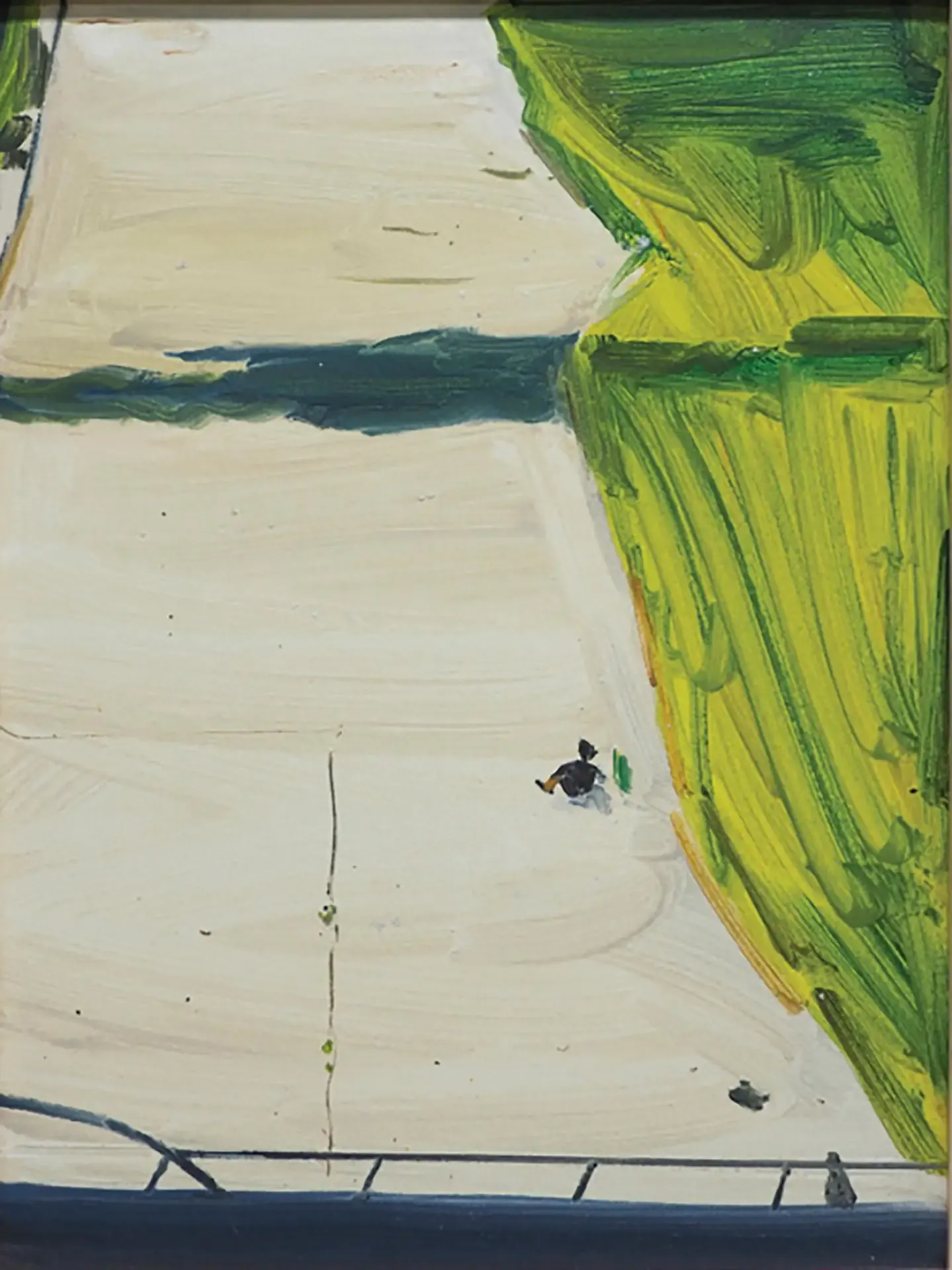 Untitled — oil on paper by Li Hyunwoo