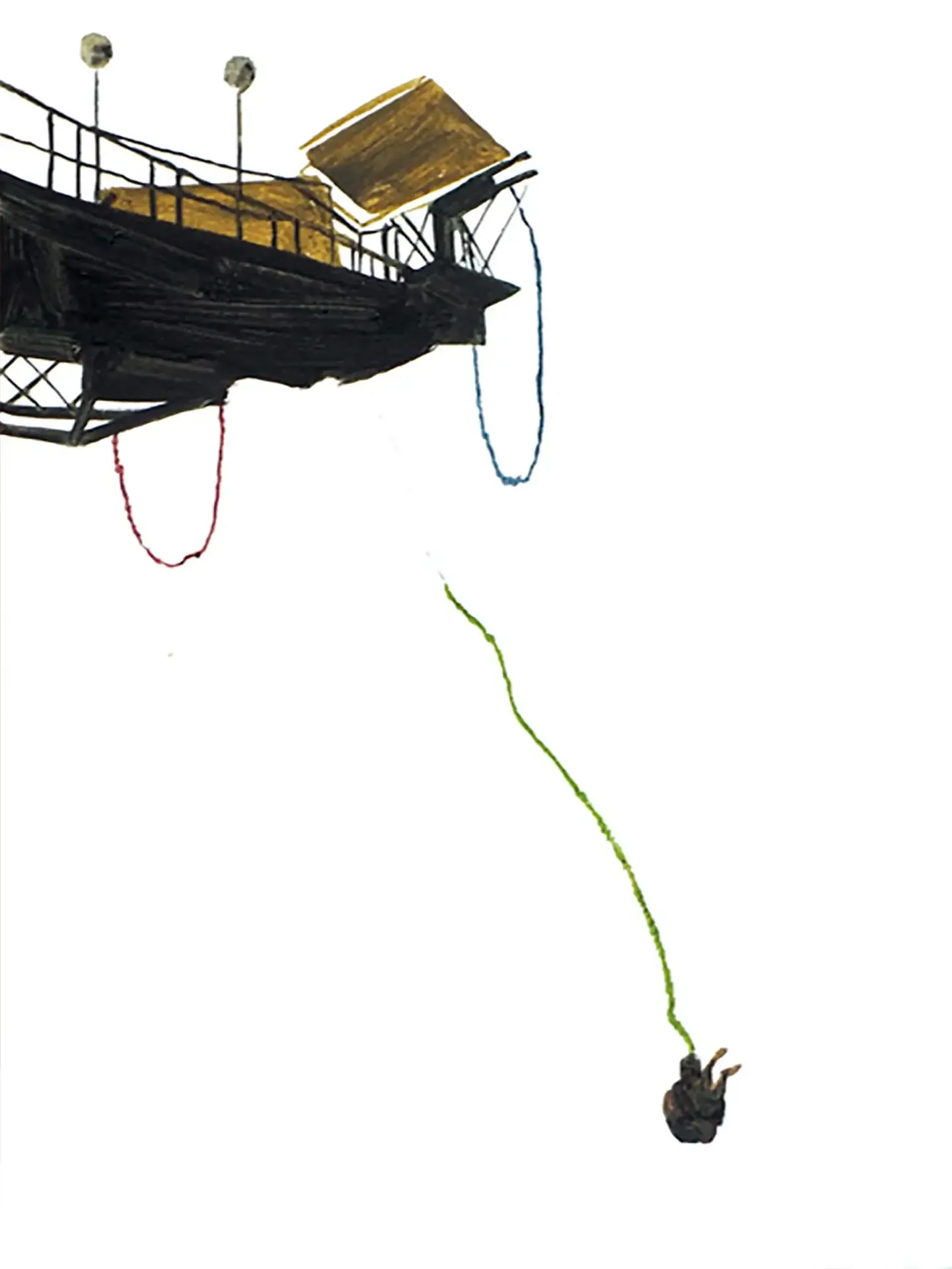 Untitled — oil on paper by Li Hyunwoo