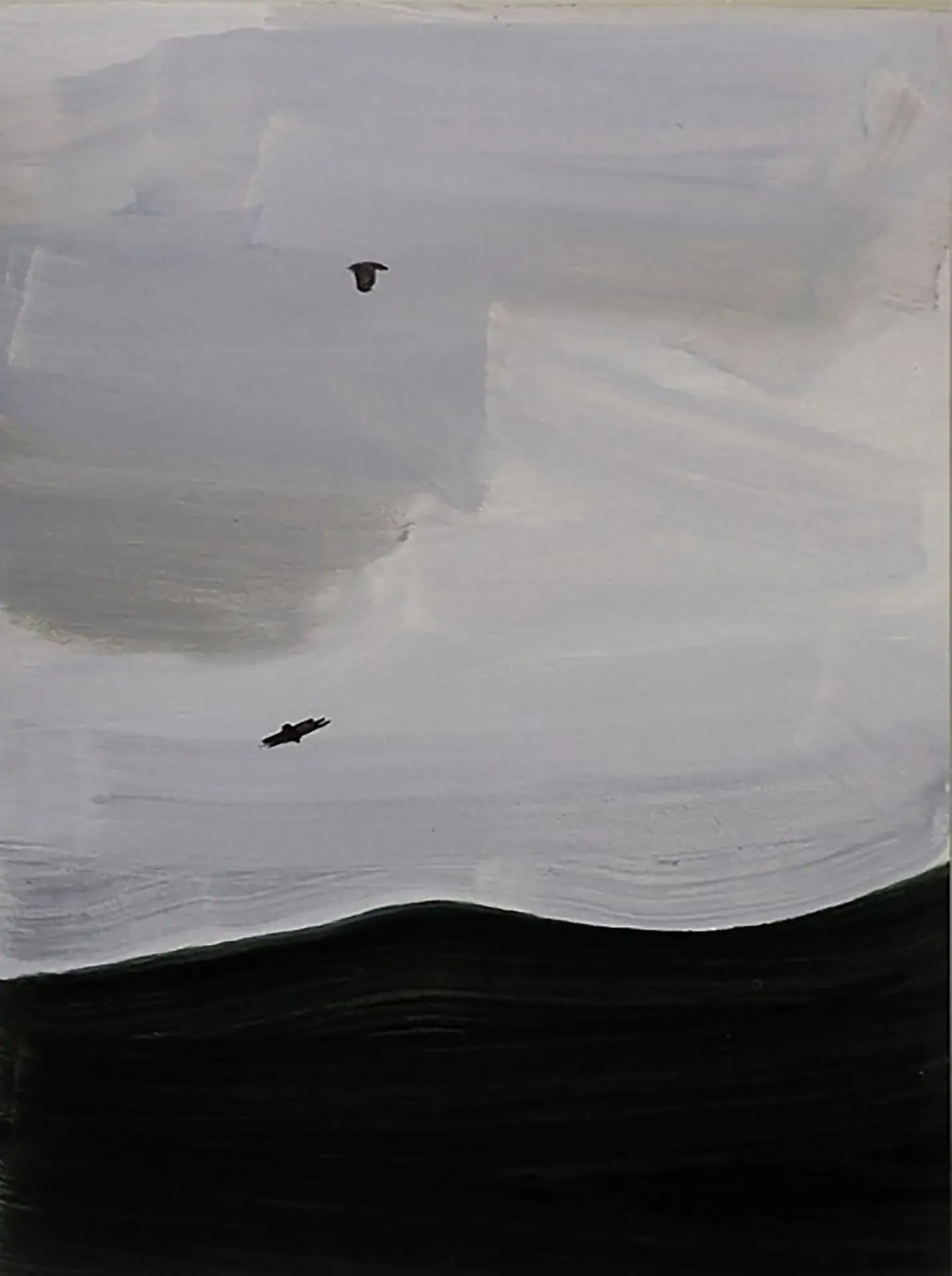 Untitled — oil on paper by Li Hyunwoo