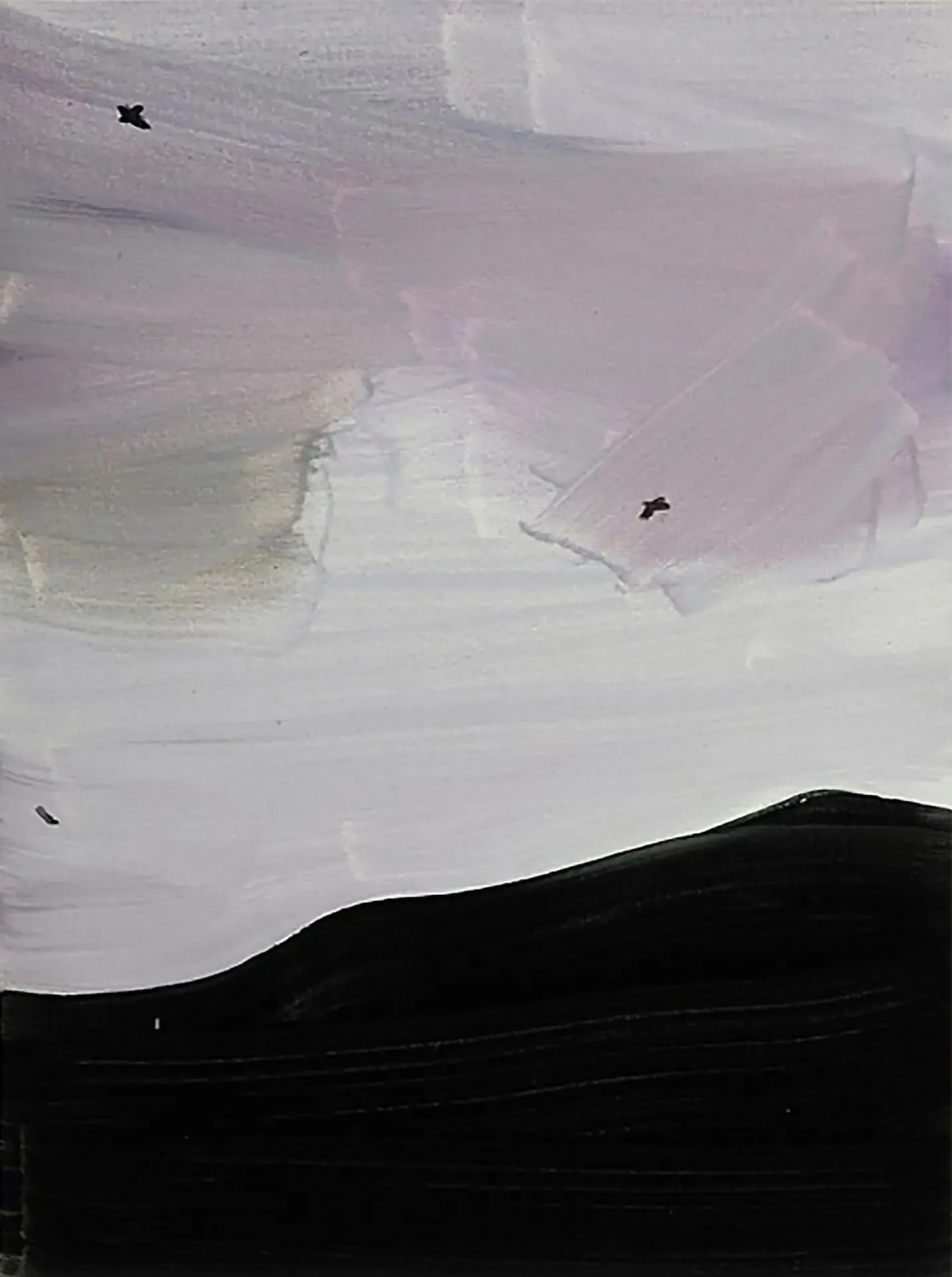 Untitled — oil on paper by Li Hyunwoo