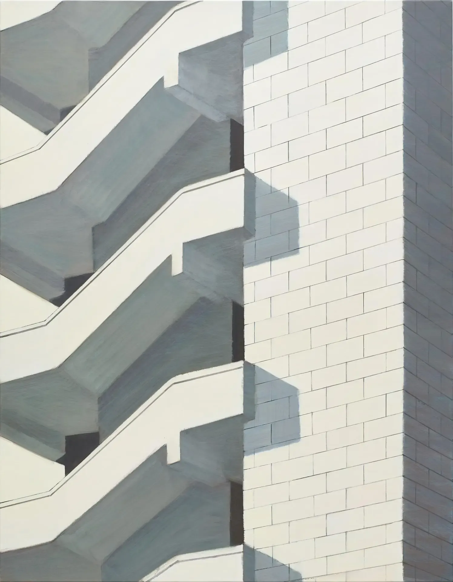 벽 wall — oil on canvas by Li Hyunwoo