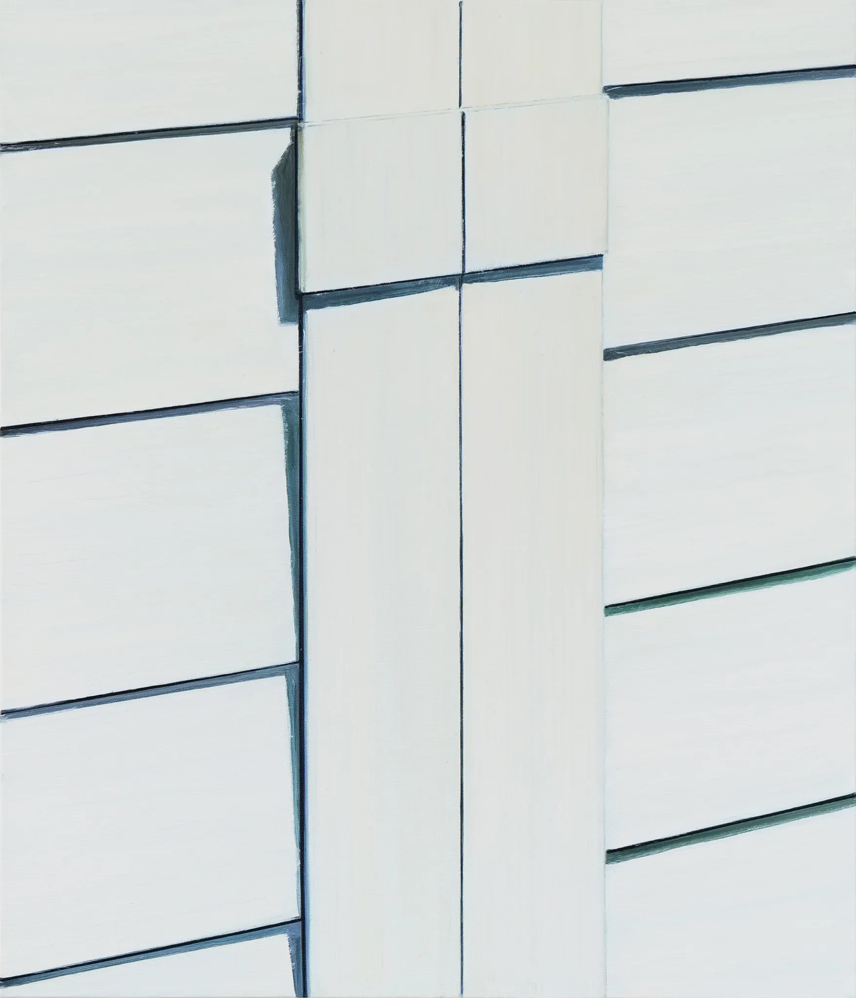 wall — oil on canvas by Li Hyunwoo