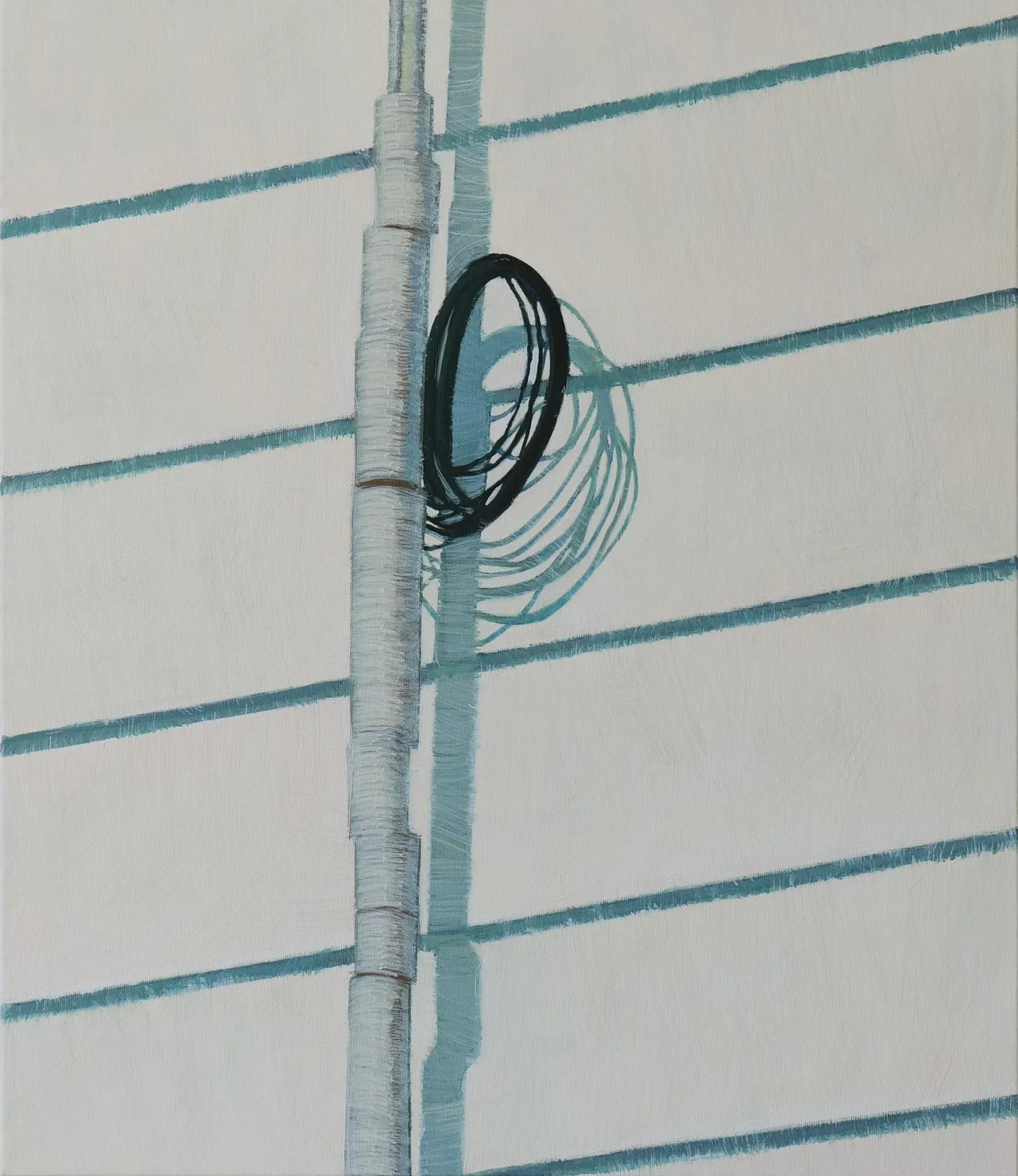 Wall — oil on canvas by Li Hyunwoo