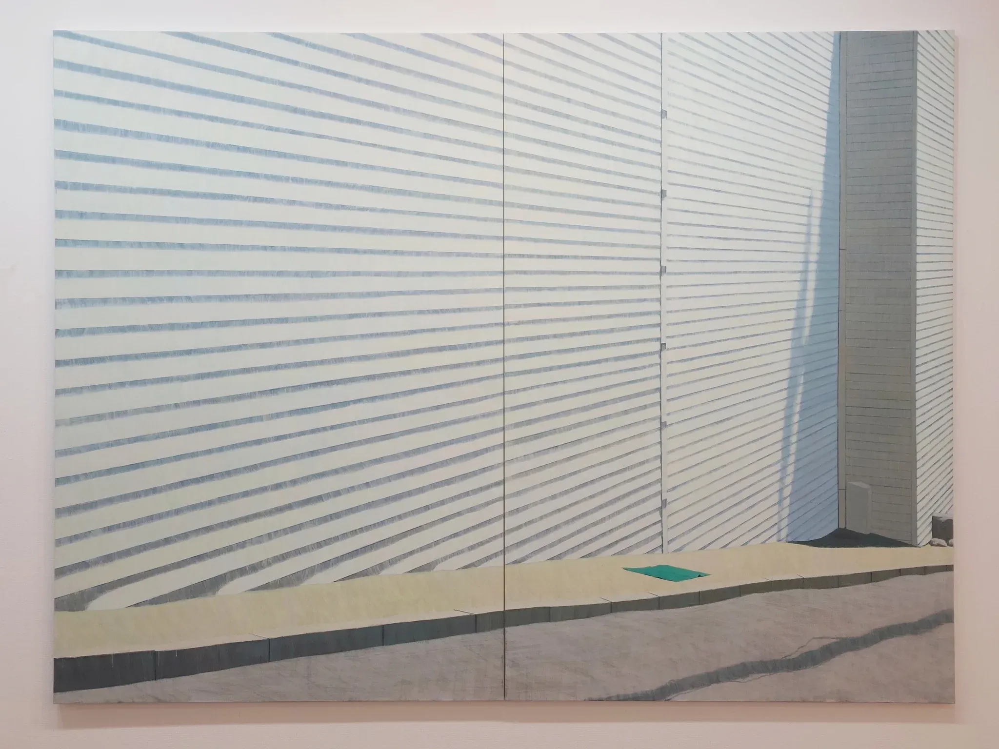 Wall — oil on canvas by Li Hyunwoo