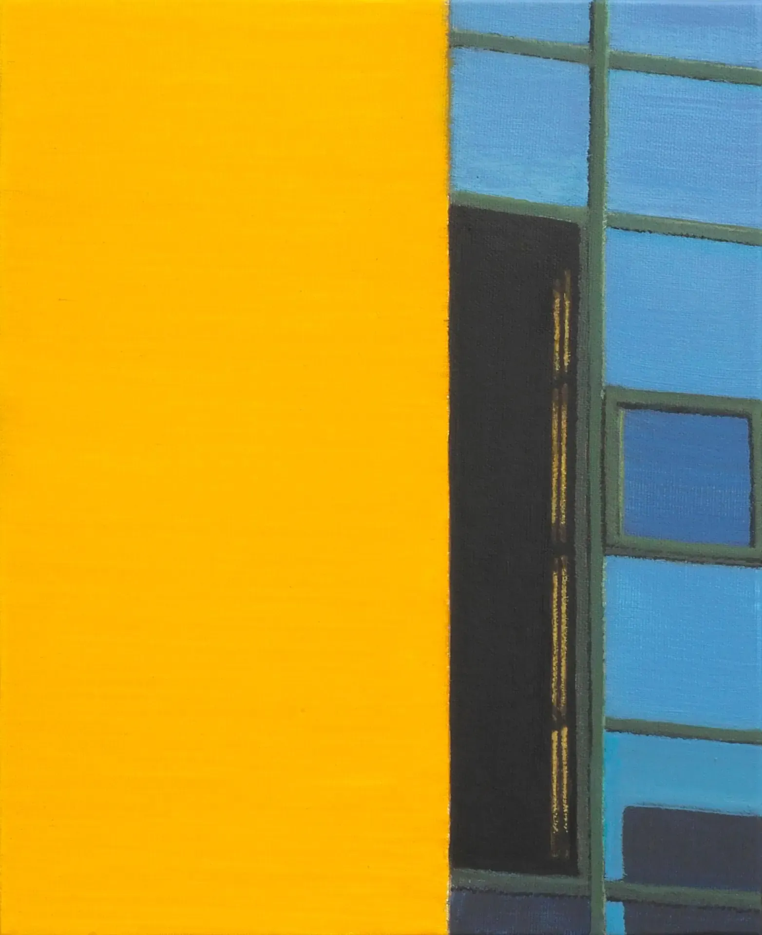 노랑파랑 yellow blue — oil on canvas by Li Hyunwoo